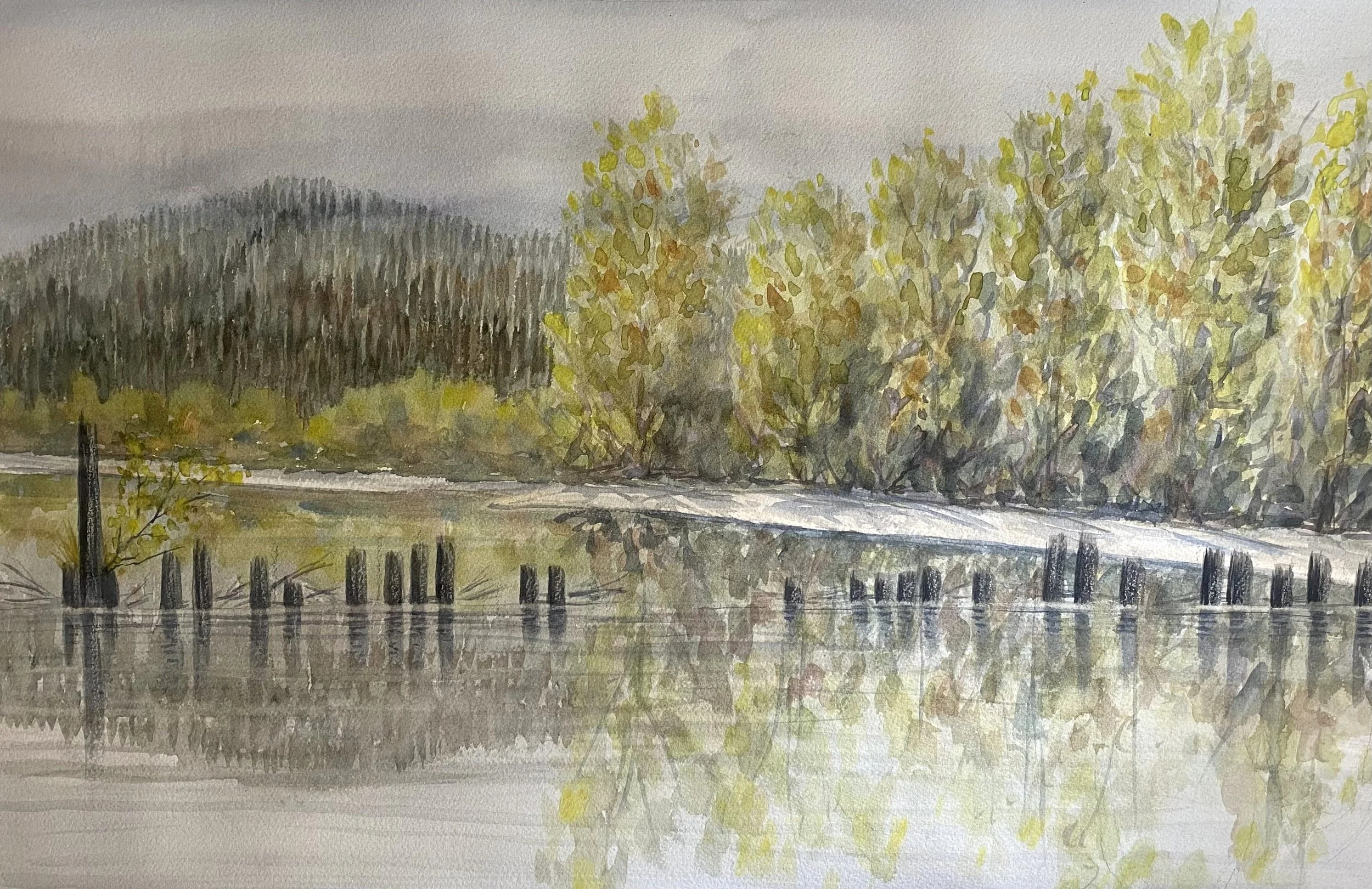 watercolor on paper, 2025, 22"x14"