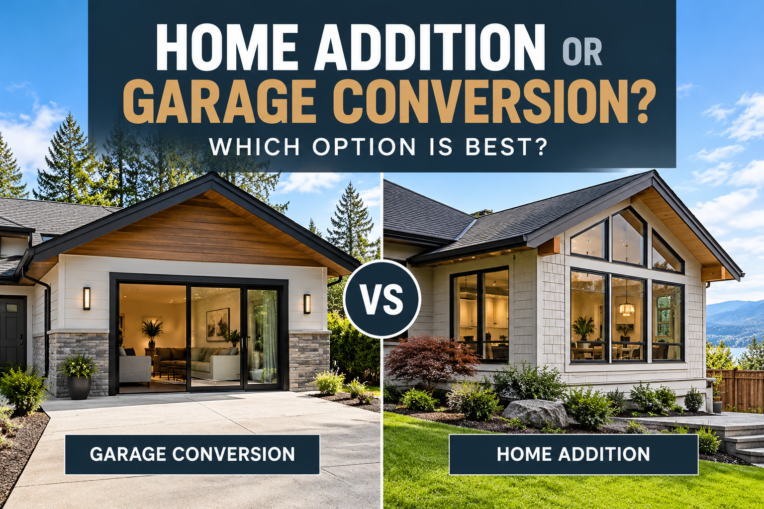 Home Addition or Garage Conversion: Which Option Is Best?