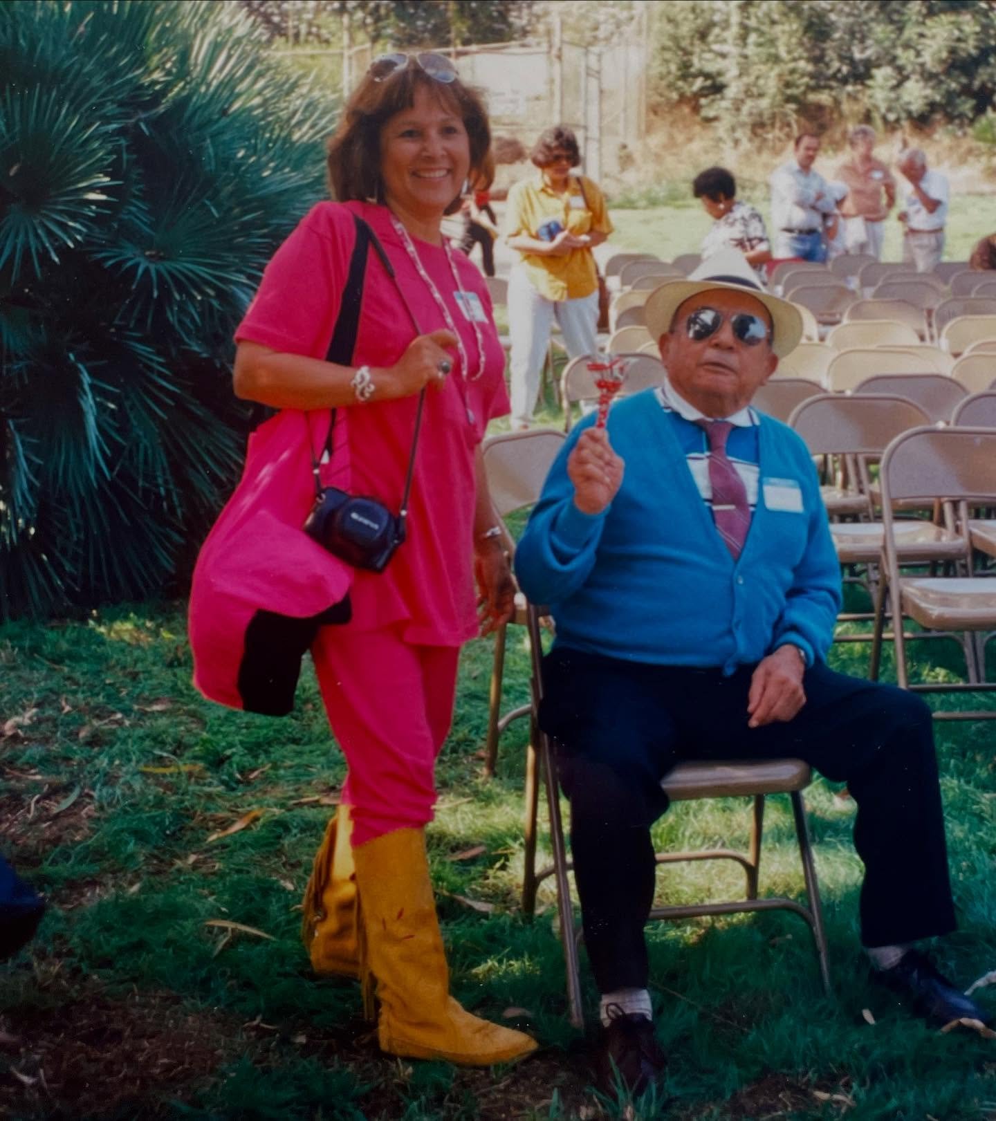 The way back machine: Tribal elder and Kuruvungna Village Springs Foundation founder, Dora Dorame and her Tribal Chief, Ricardo Dorame.