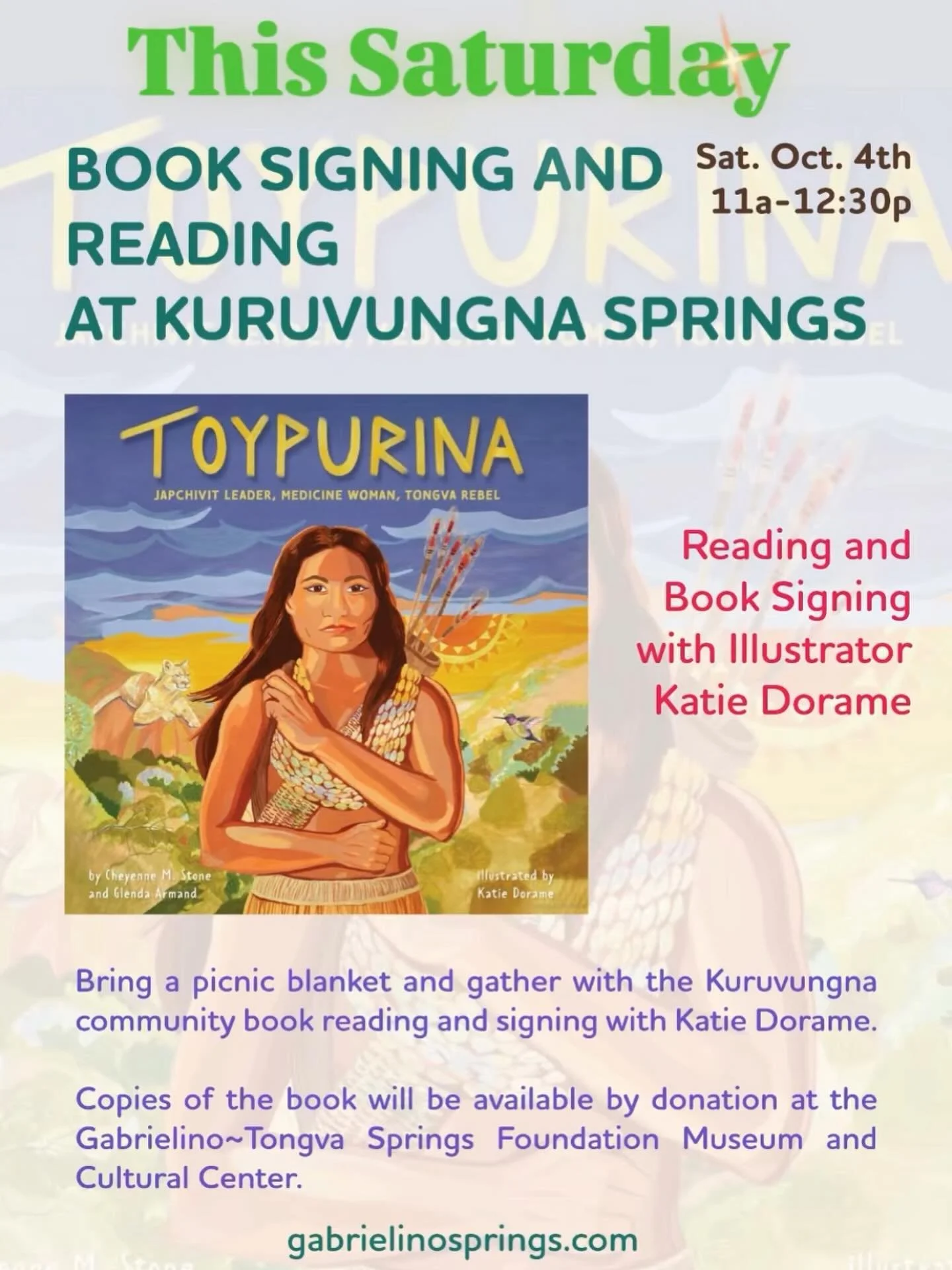 This Saturday! Bring your blanket for a special morning. @kuruvungna @katiedorame @littlebeebooks