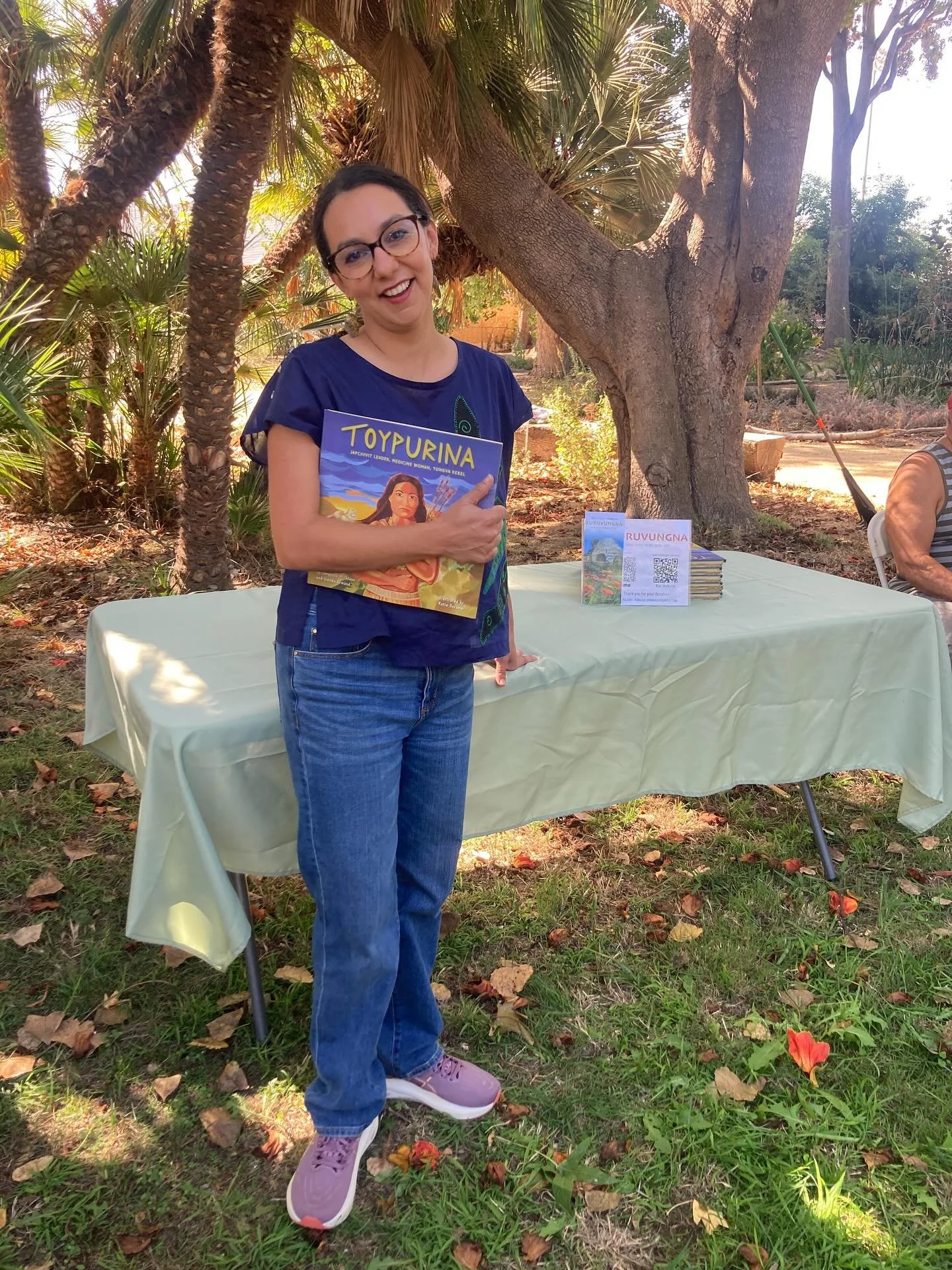 A beautiful day for a reading of &ldquo;Toypurina&rdquo; by @katiedorame At Kurvungna Springs