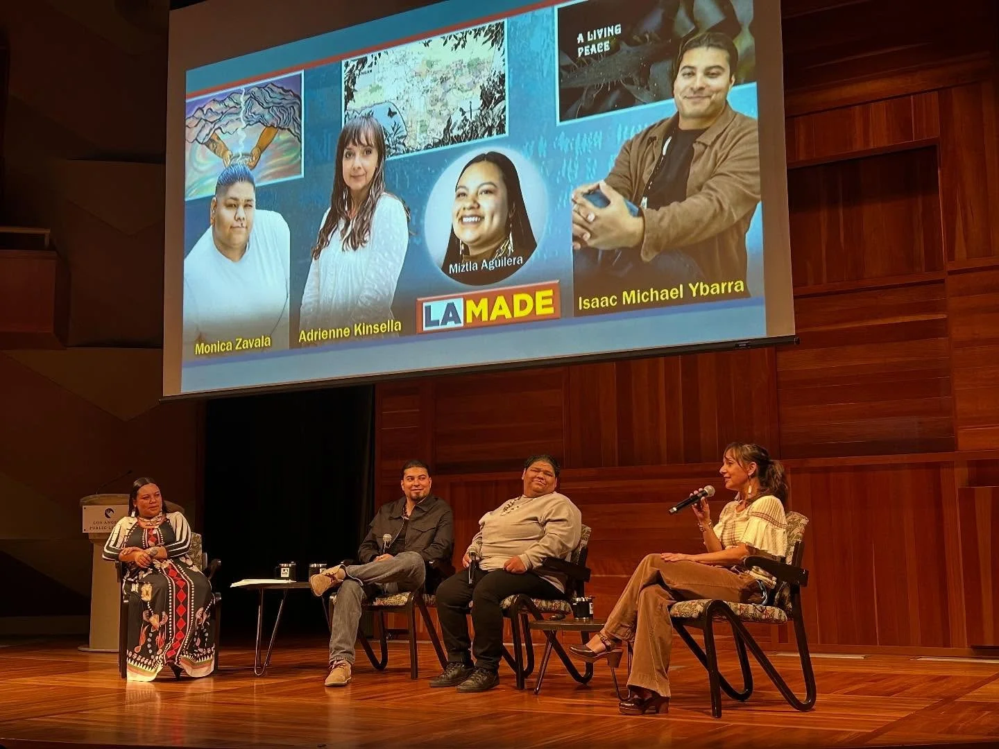 LA Made panel discussion with Tongva artists included @adriennekinsella