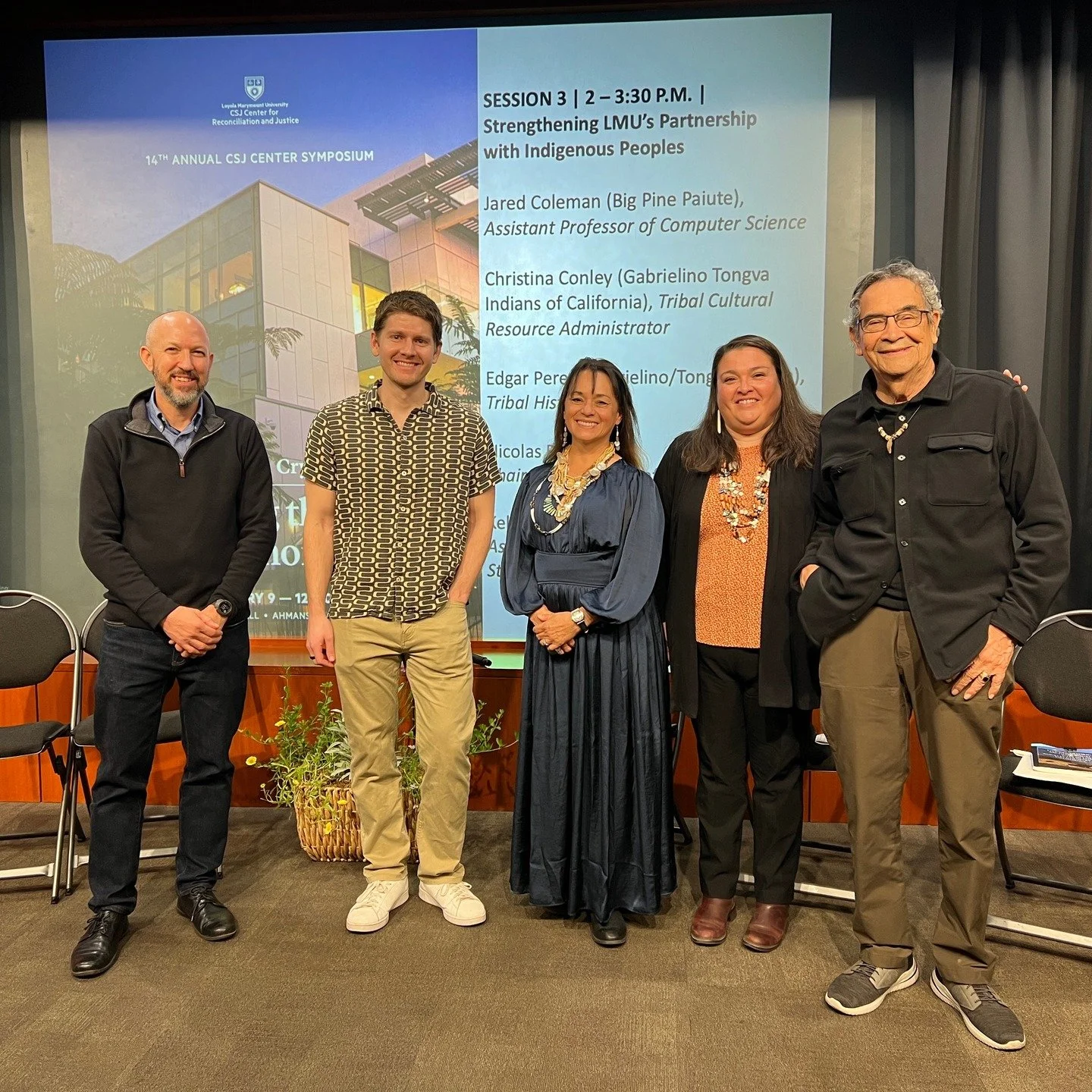 A wonderful discussion with LMU and the partnership with the Tongva.