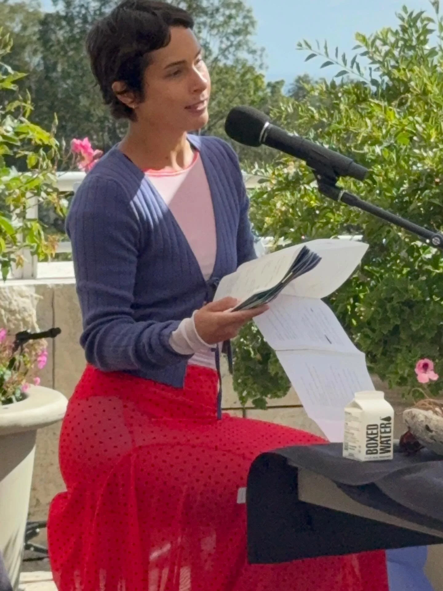 Poetry in the garden with @meganmichelledorame at @gettymuseum #tongva #tongvaland #gabrielino