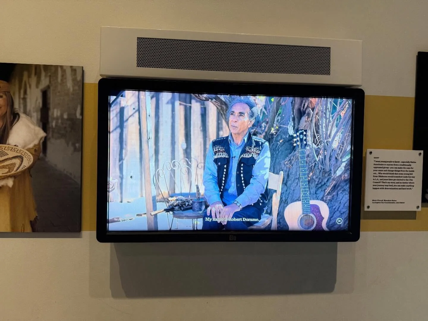 Meet our Tribal Chair, Robert Dorame in the @nhmla exhibit, &ldquo;Becoming Los Angeles.&rdquo; #tongva #gabrielino #firstpeople #losangeles