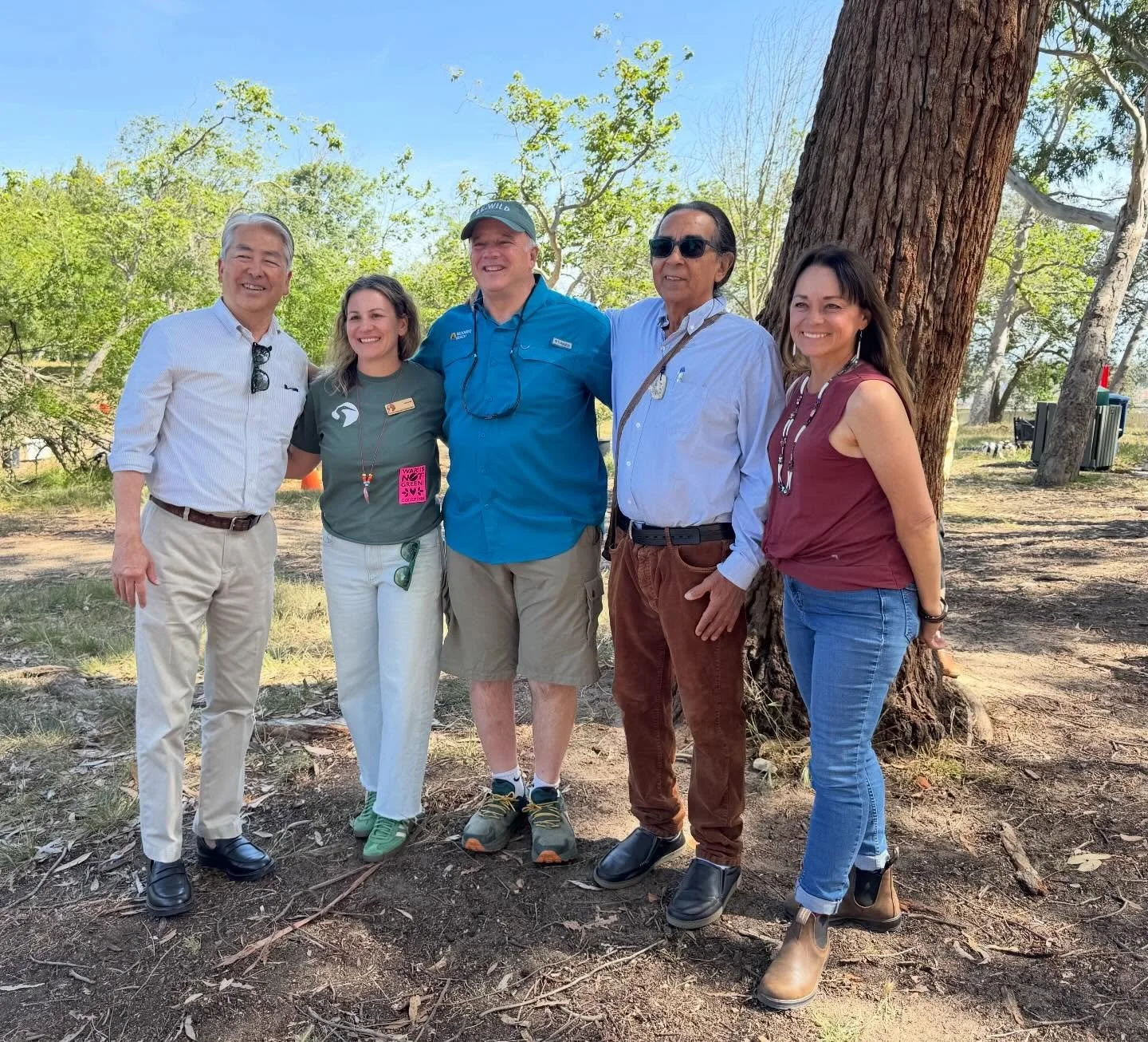 Beautiful day with our friends Dan,  Assembly member @asmmuratsuchi and Redondo Beach Mayor @jimlightformayorofredondobeach - in the celebration of Earth Day.  #tongva #firstpeoples #gabrielino