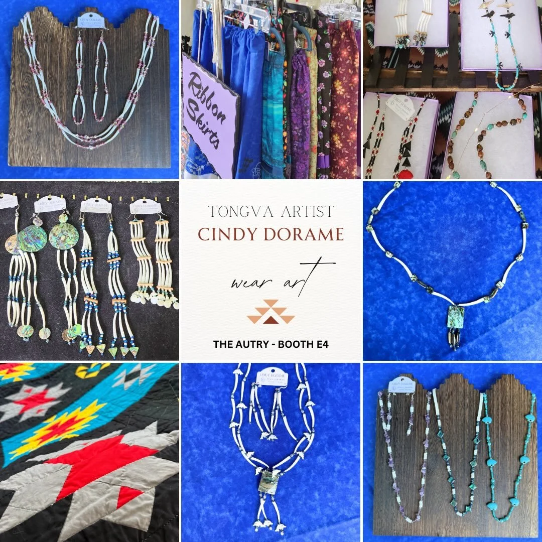 This weekend at @theautry - Booth E4, Cindy Dorame. #tongva #gabrielino #artist #jewlery