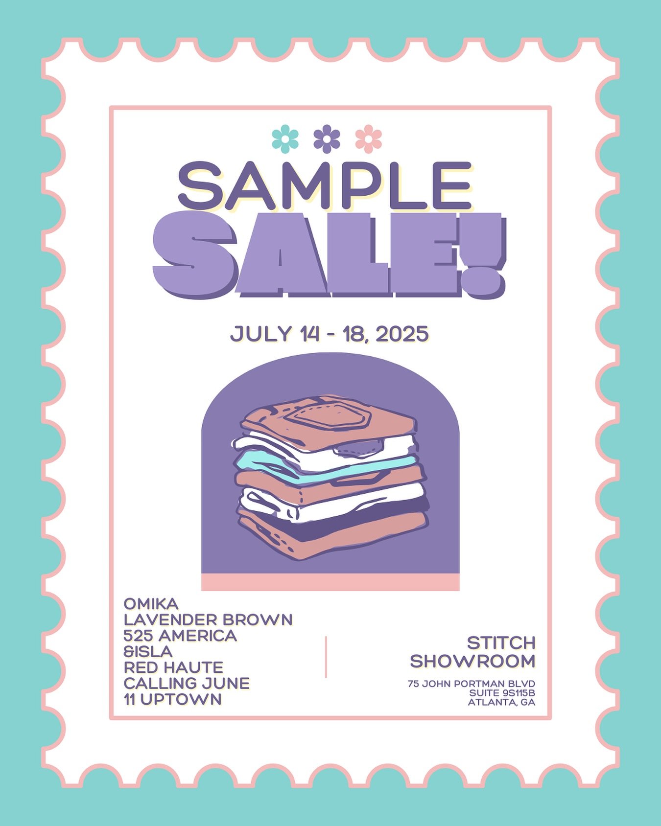 Sample Sale coming up next month!