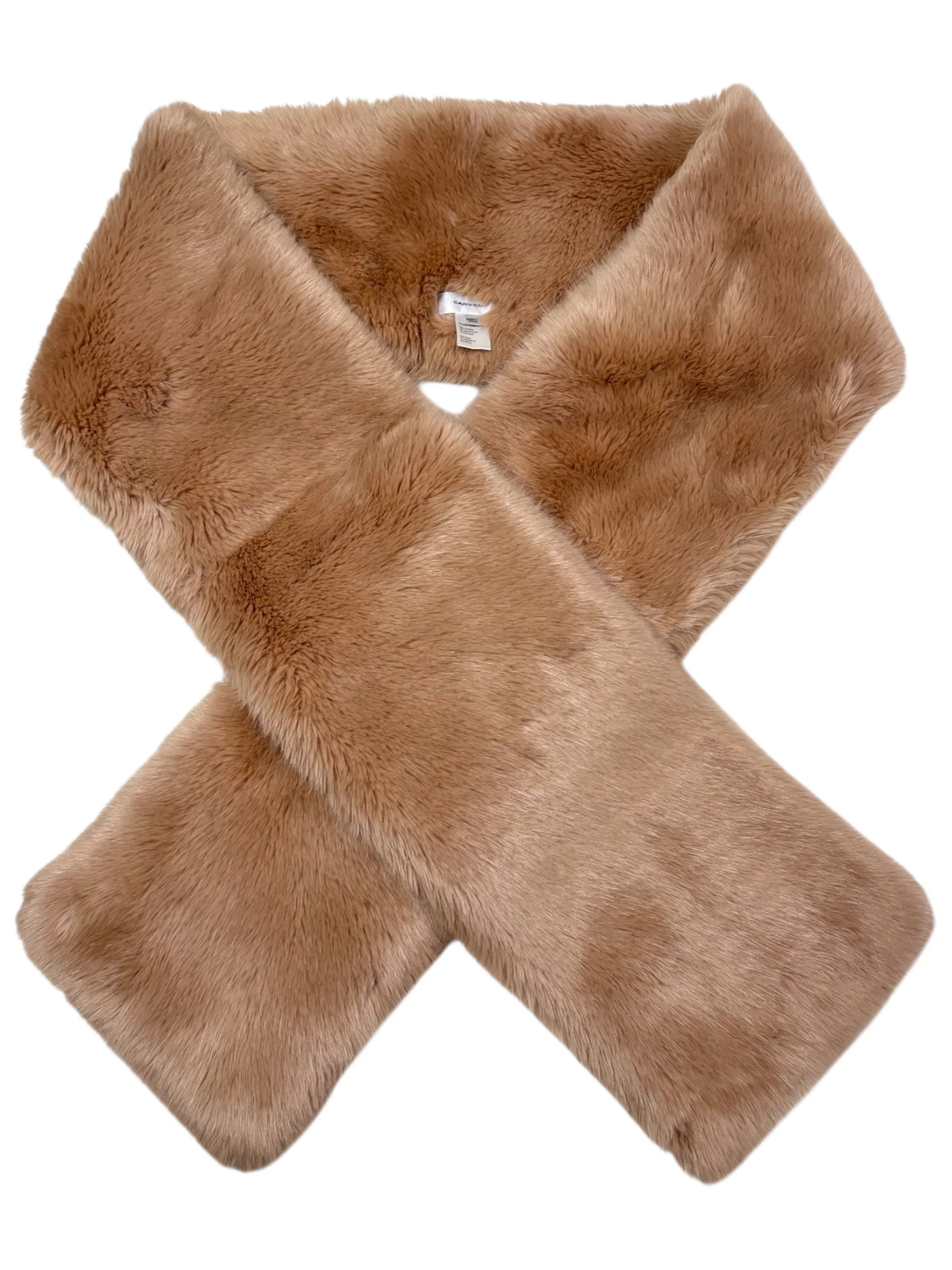 Carven Beige Faux Fur Scarf