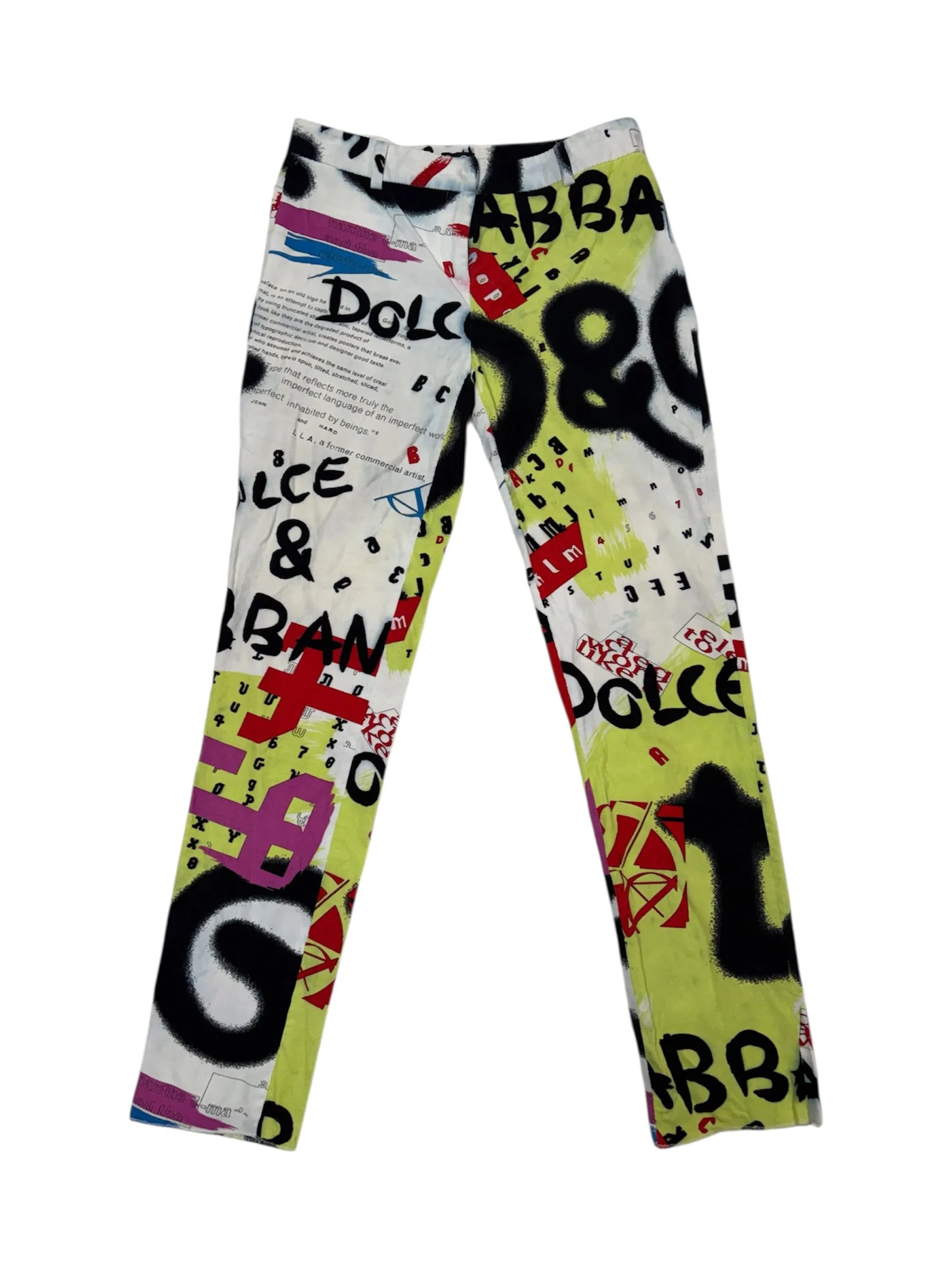 D&G Graffiti Corduroy Pants