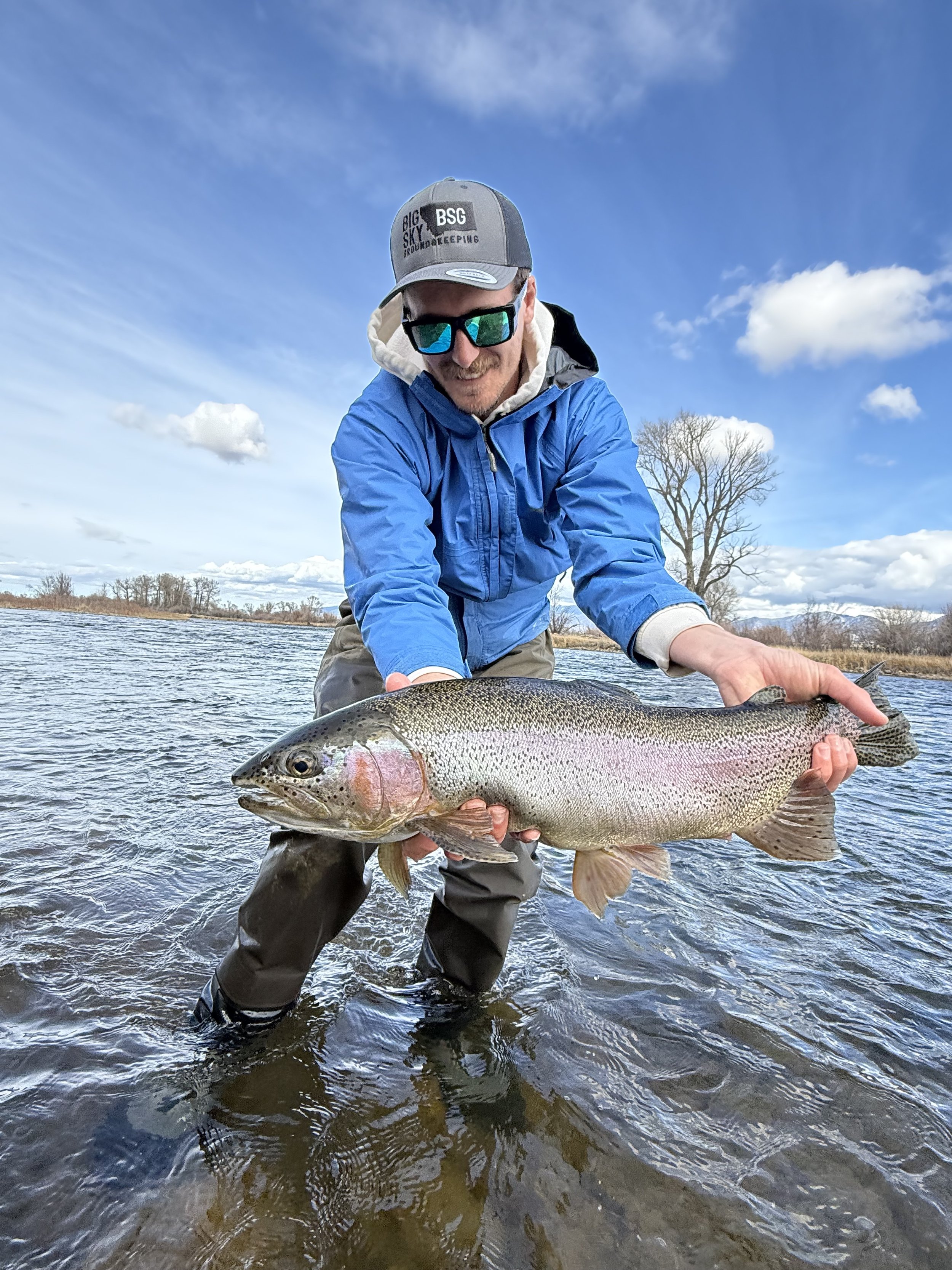 winter guided fly fishing trip