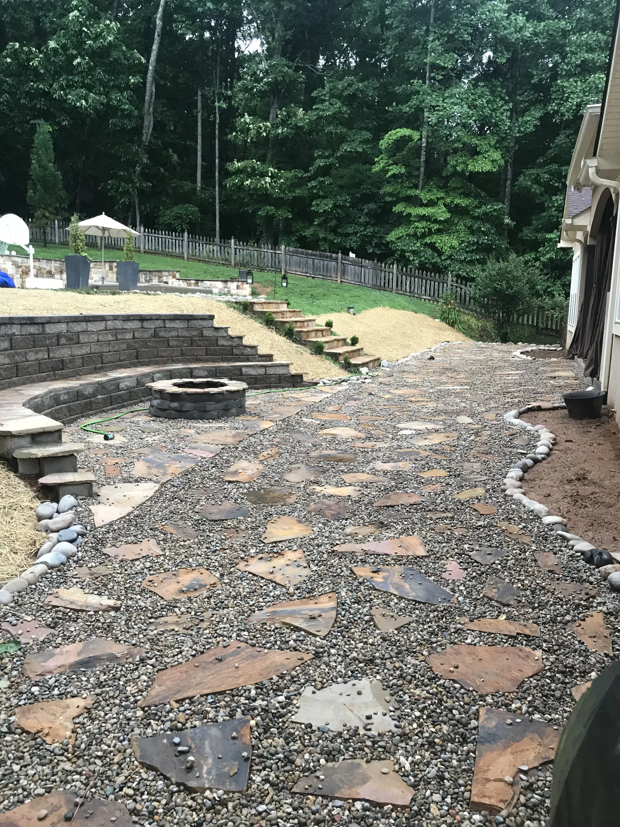 Pavers & Fire Pit