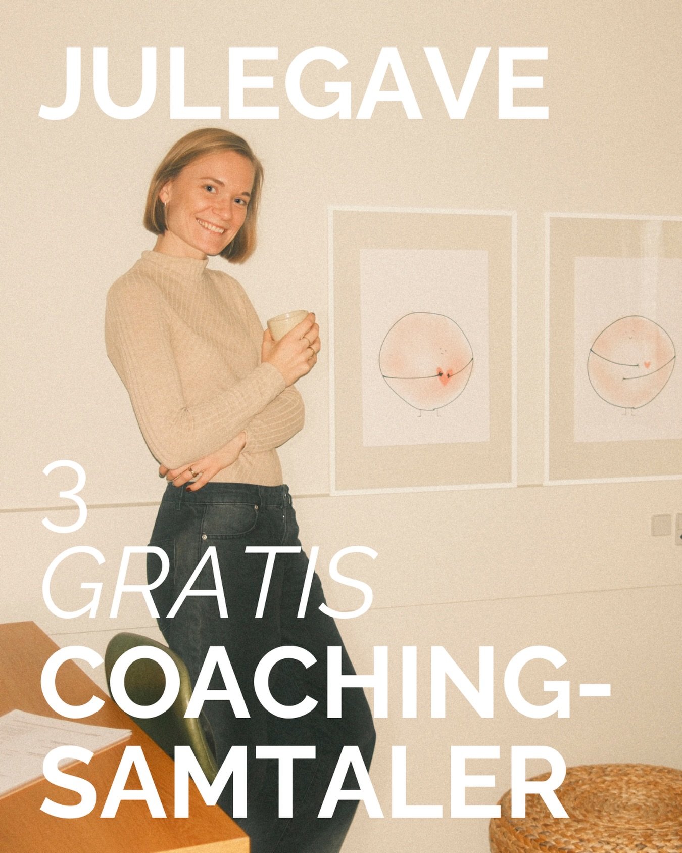 Mit samtalerum er indrettet! Det er blevet et fantastisk lille &aring;ndehul! 🤗🥰

Og det har jeg lyst til at fejre p&aring; den fineste m&aring;de: 

🎁 Med en julegave: 
3 gratis coachingsamtaler.
&Eacute;n samtale til hver af 3 dejlige m&oslash;d
