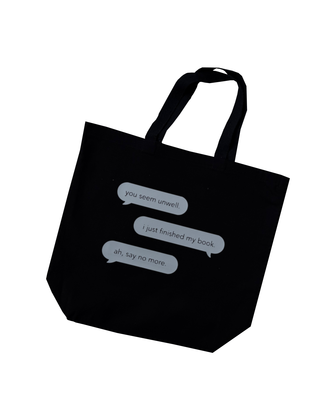 Book Conversation Tote Bag