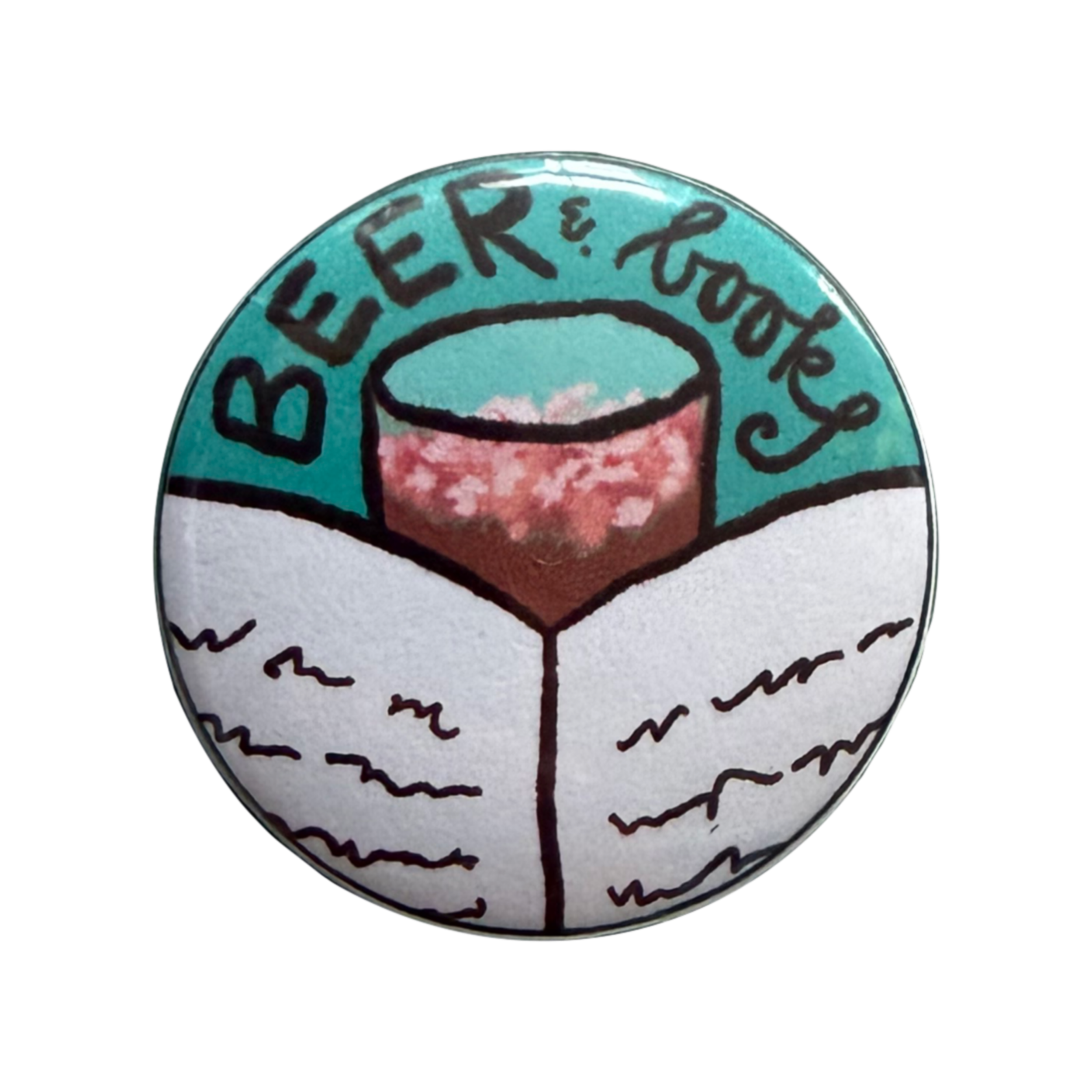 Beer & Books Pin