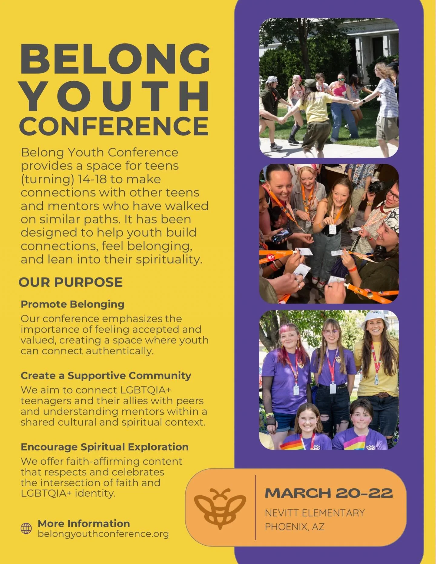 We&rsquo;re so excited to bring Belong to Arizona! If you don&rsquo;t know Belong&mdash;Welcome! If you&rsquo;re already a friend of Belong&mdash;Welcome back!

We can&rsquo;t wait for you or your youth to experience all that we have planned.