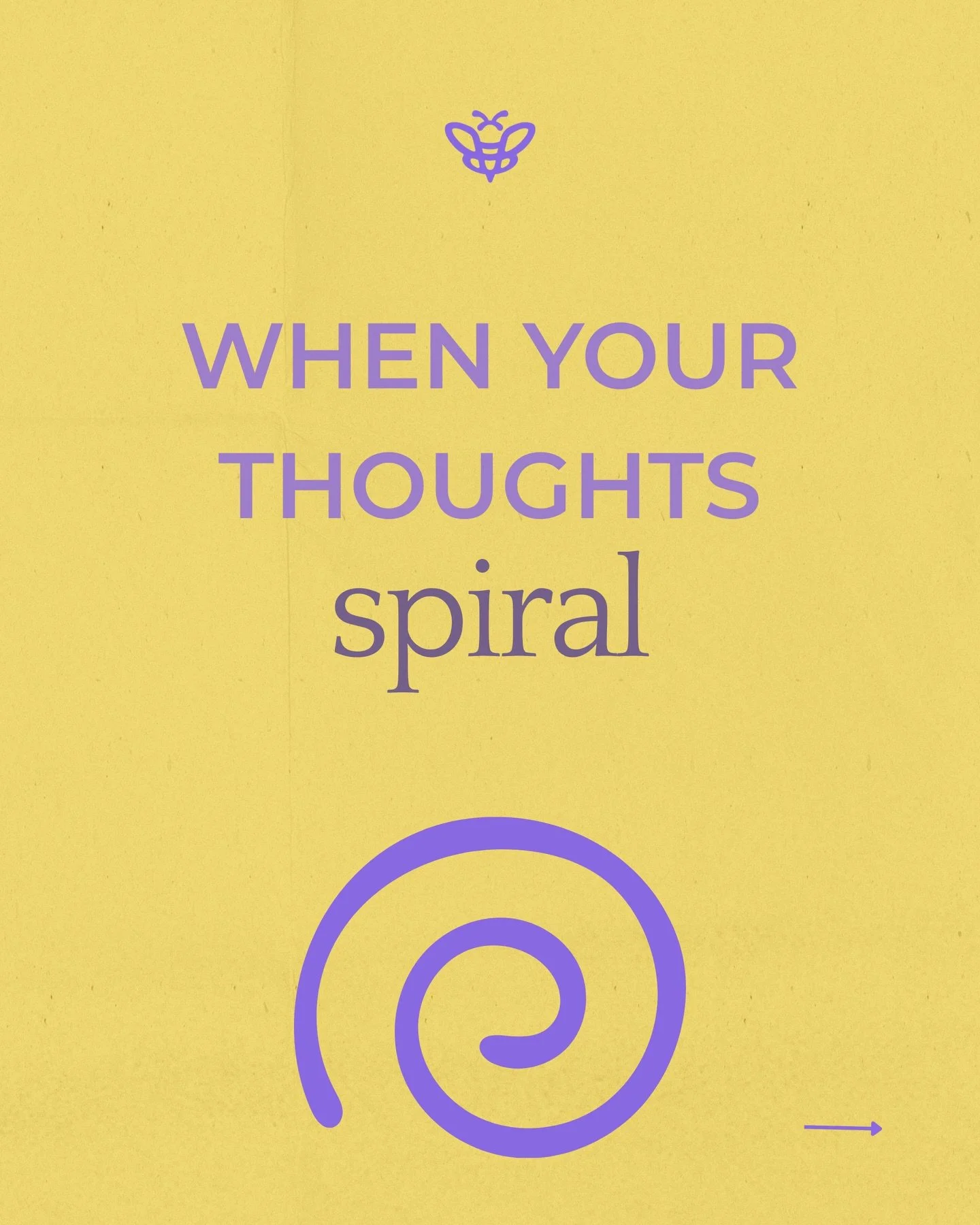 When your thoughts spiral

First: you&rsquo;re not doing anything wrong.
Your brain is trying to protect you.

Name it.
&ldquo;This is a spiral.&rdquo;
&ldquo;This is fear.&rdquo;
&ldquo;This is overwhelm.&rdquo;

Breathe.
One slow inhale.
One slow e