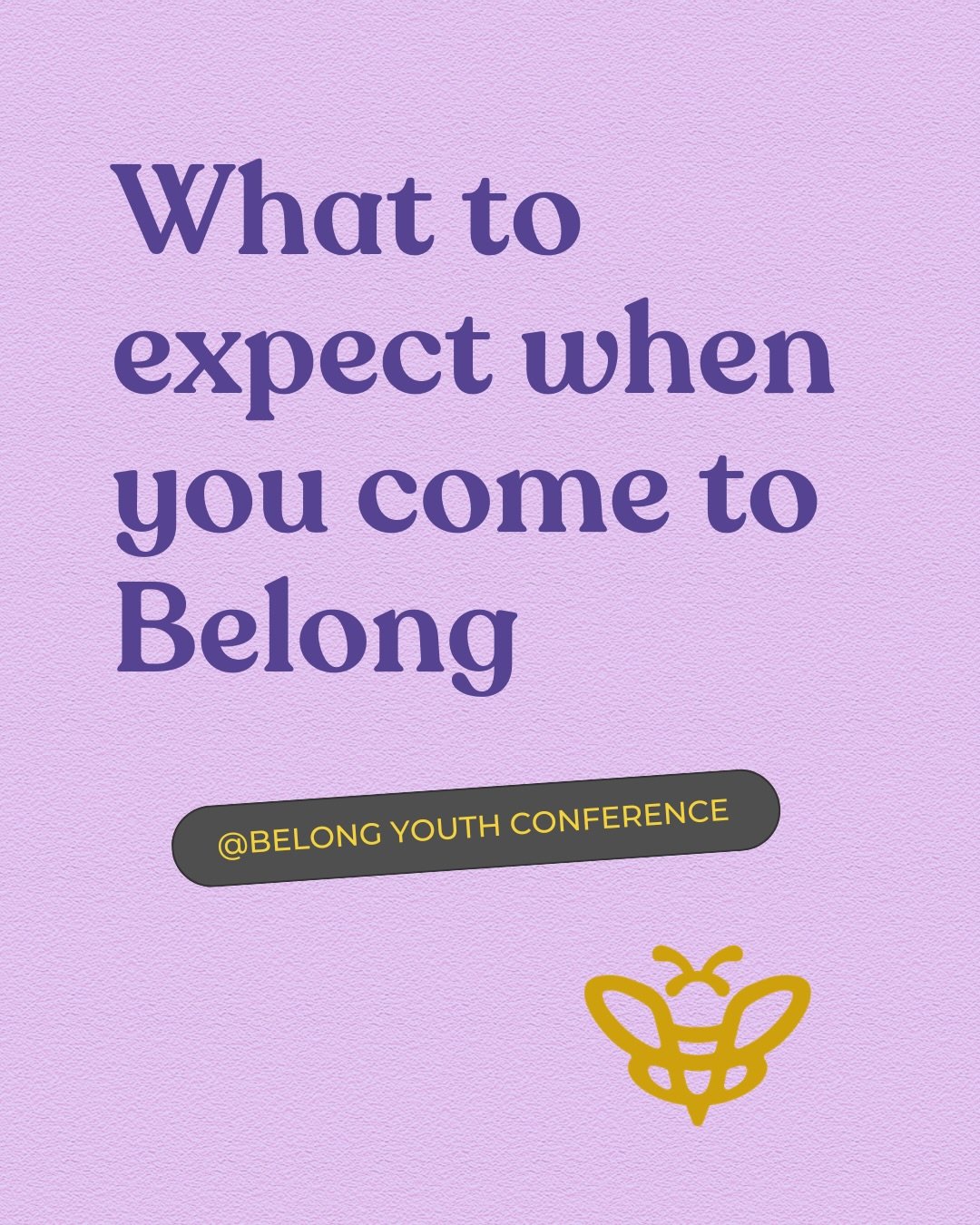 It can be scary stepping into a new space. Here is what you can expect when you come to #belongyouthconf. Early bird tickets go until the end of the month. We hope to see you there!