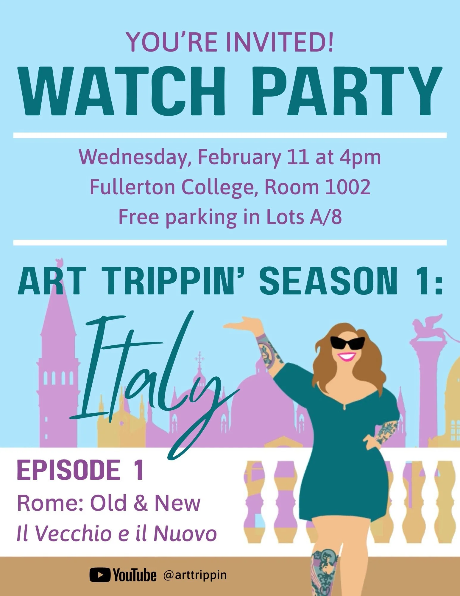 Art Trippin’ in Italy: Watch Party