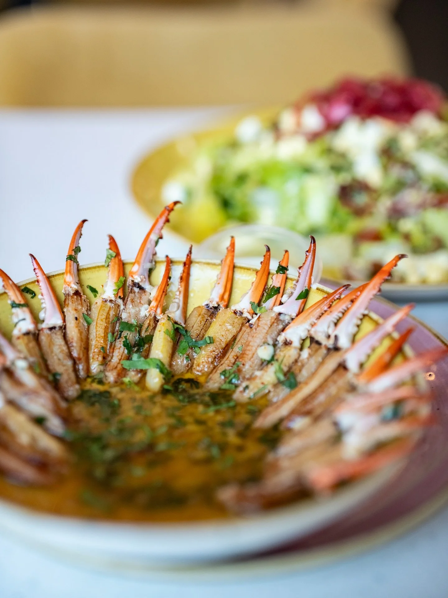 I love any opportunity to work in Atlanta, and today&rsquo;s video shoot in Grant Park called for lunch at @birdcageatl 🦀🥗