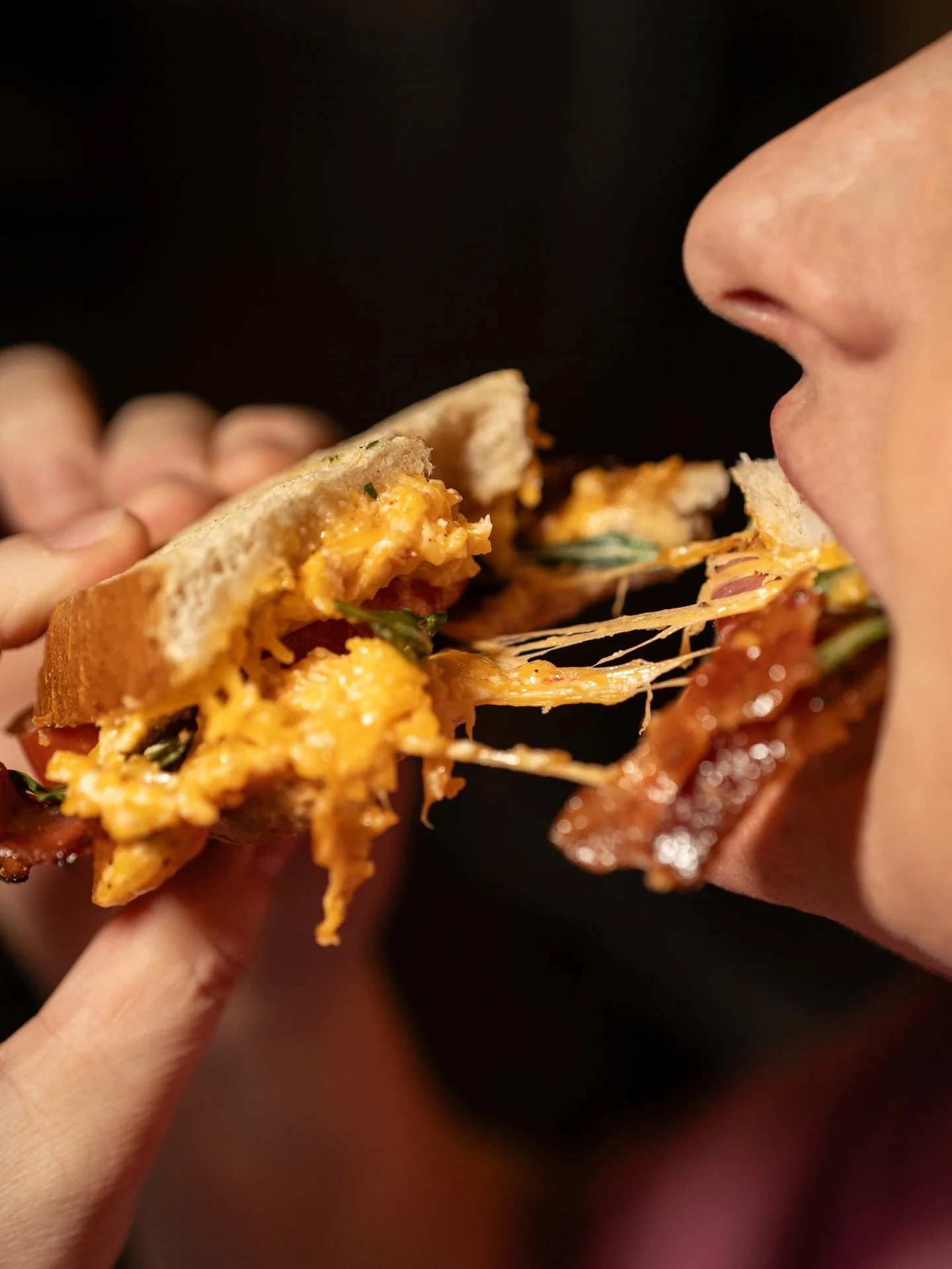 Nothing satiates the soul like indulging in Cream &amp; Shuga&rsquo;s Augusta BLT&mdash;hot pimento cheese complimented by the bold flavors of arugula, sliced tomatoes, and spiced bacon, all pressed together between two pieces of sourdough. 🥪🧀