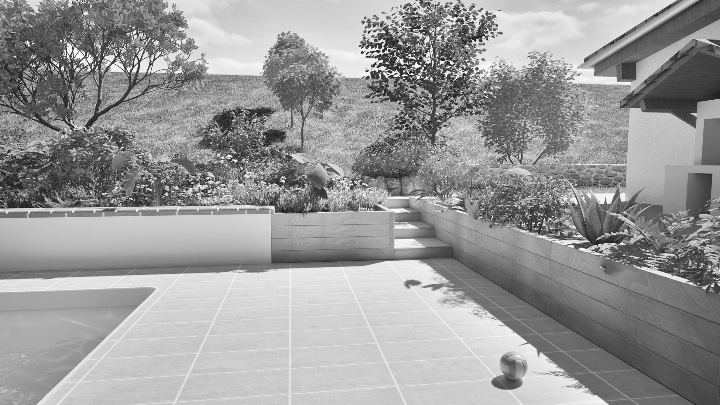 Particulier, 2025 - Conception paysagère, 2D et 3D, dossier de visualisation