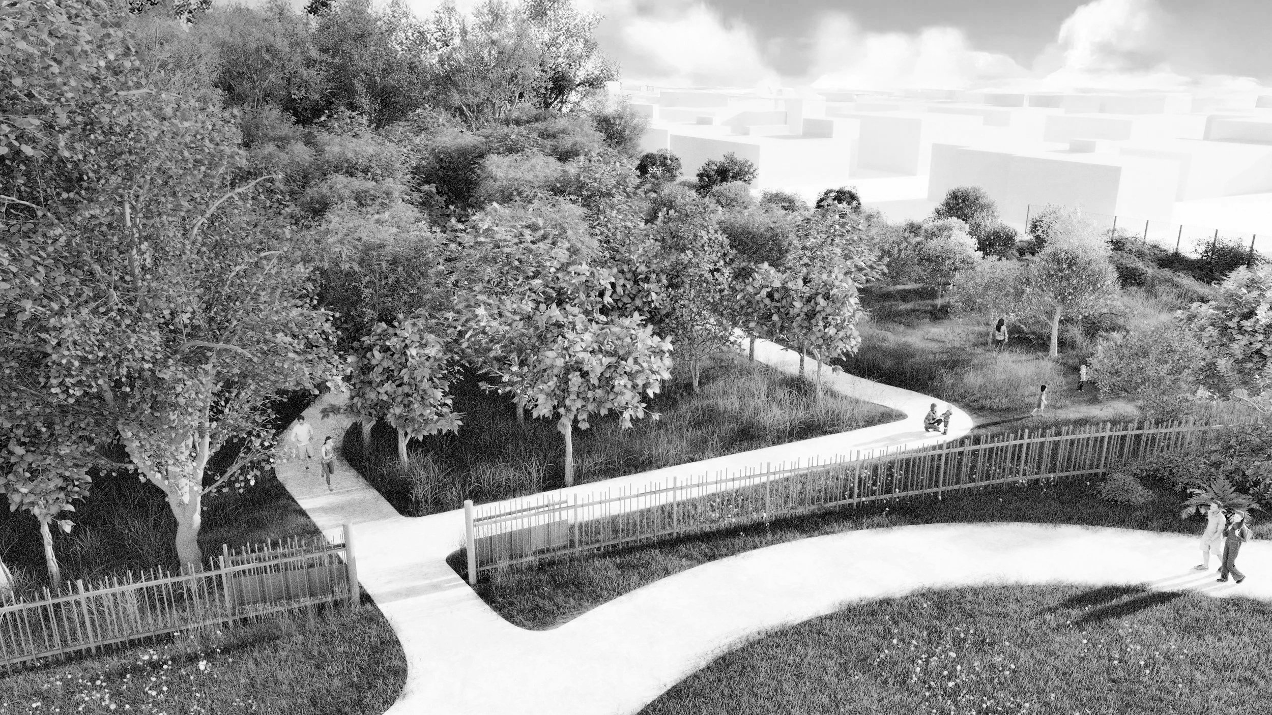 Marie Le Passage d'Agen, 2025 - Conception paysagère, 2D et 3D, dossier de visualisation