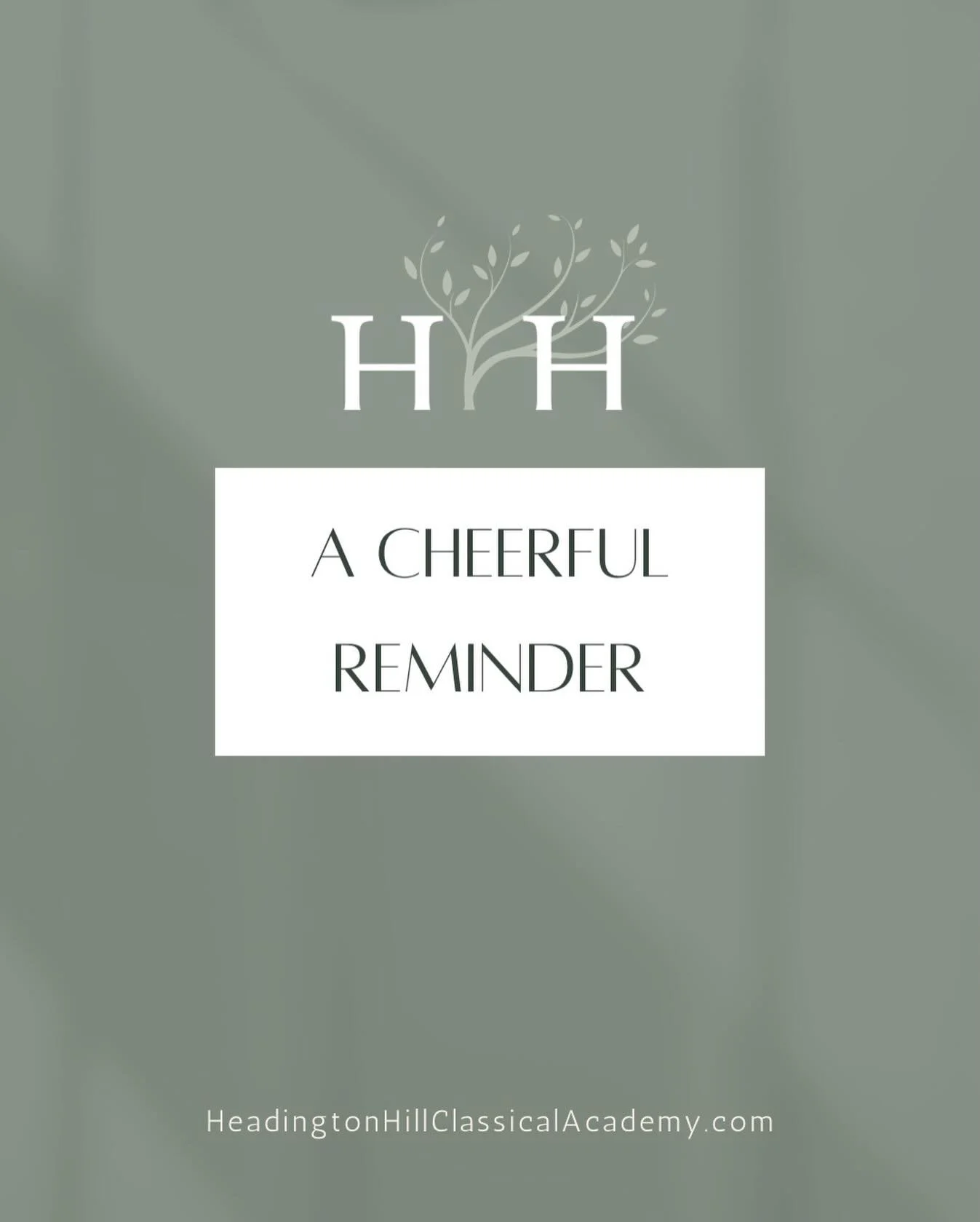 🎄 Upcoming Dates at Headington Hill Classical Academy 🎄

📅 Wednesday, 12/10 &ndash; Christmas Parties &amp; Last Day of 2nd Quarter
📅 Thursday, 12/11 &ndash; Friday, 1/9 &ndash; Christmas Break 🎁
📅 Monday, 1/12 &ndash; Classes Resume

Wishing o