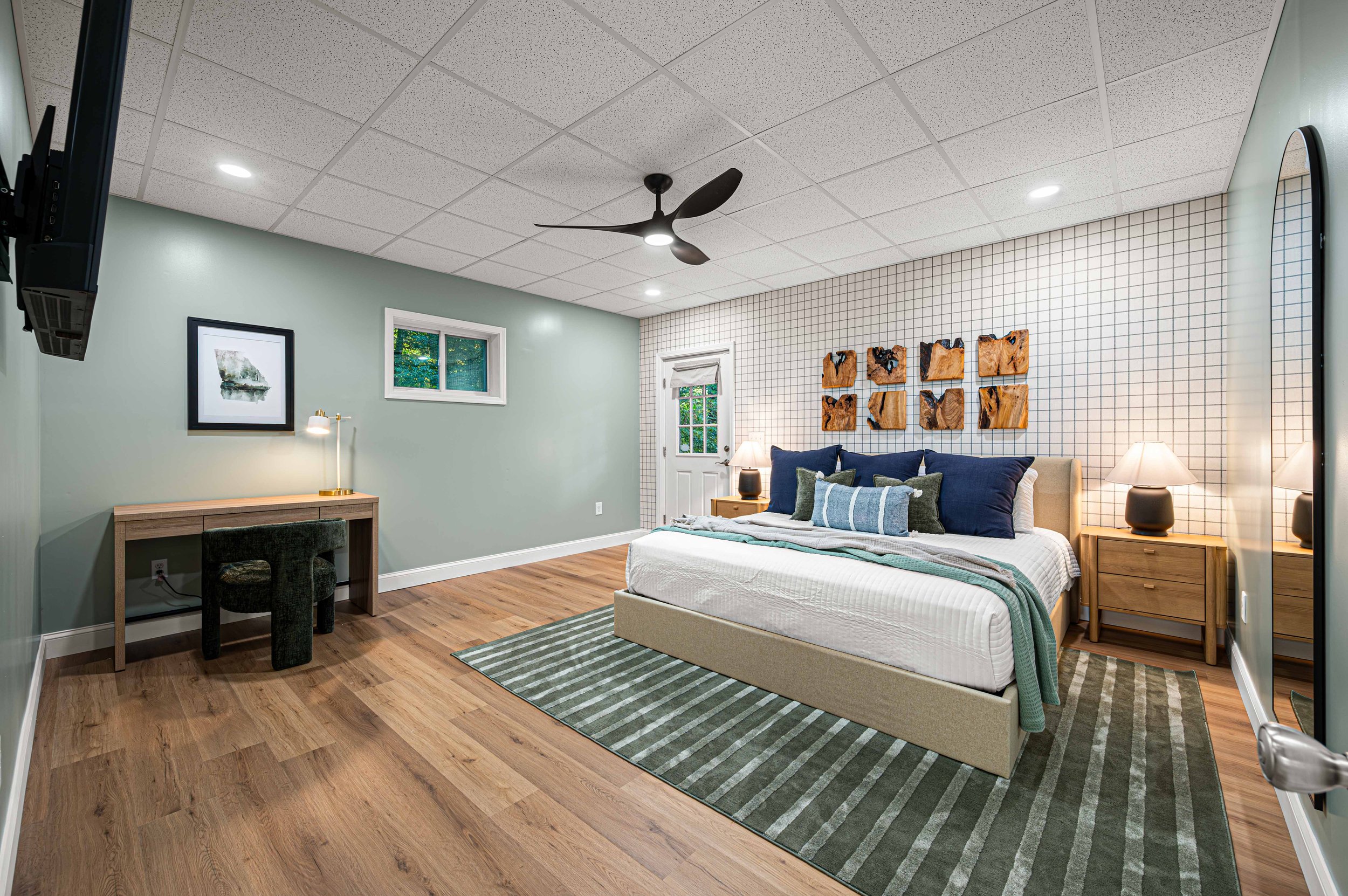 bedroom short term rental design