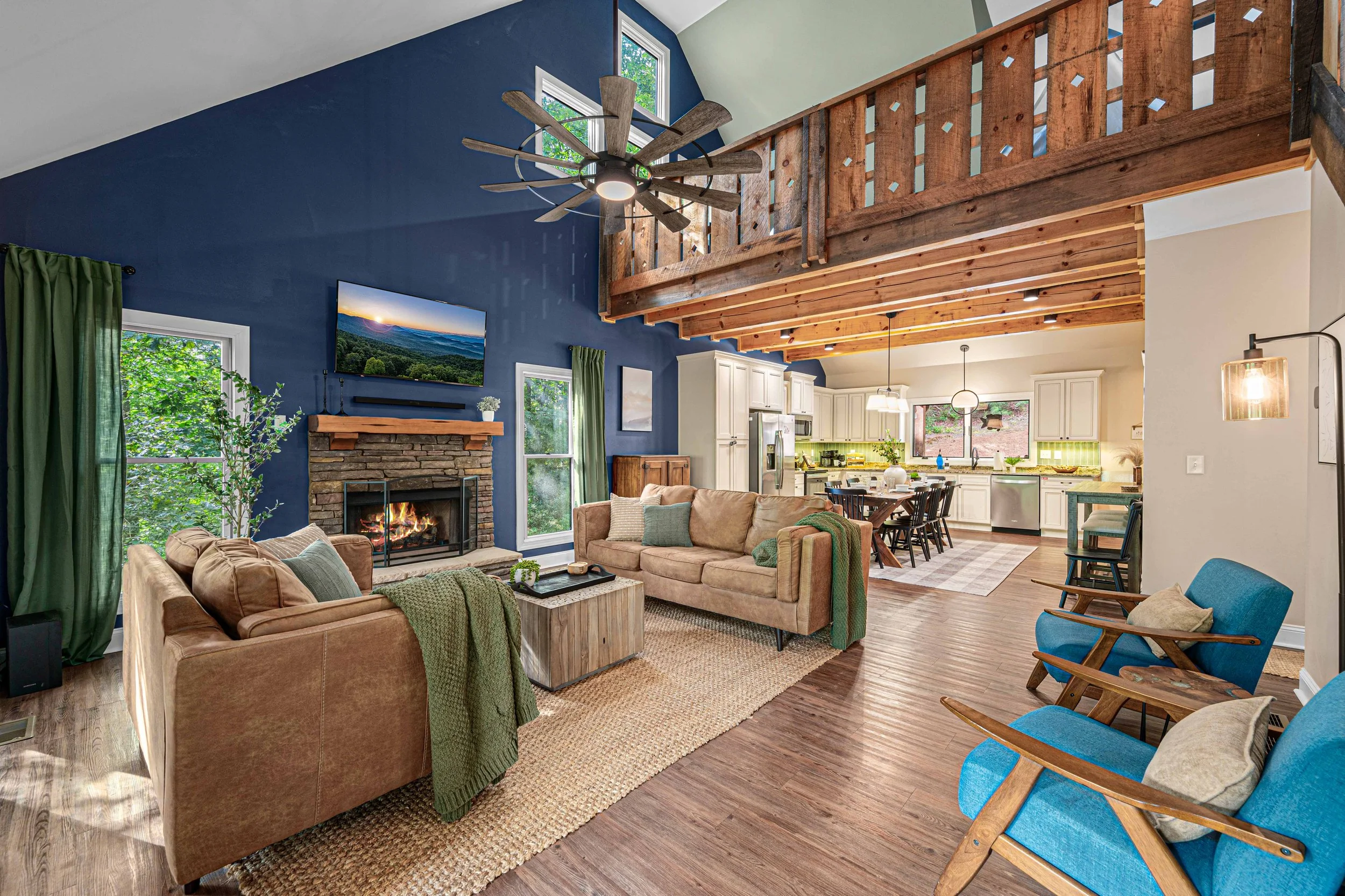 living room design short term rental