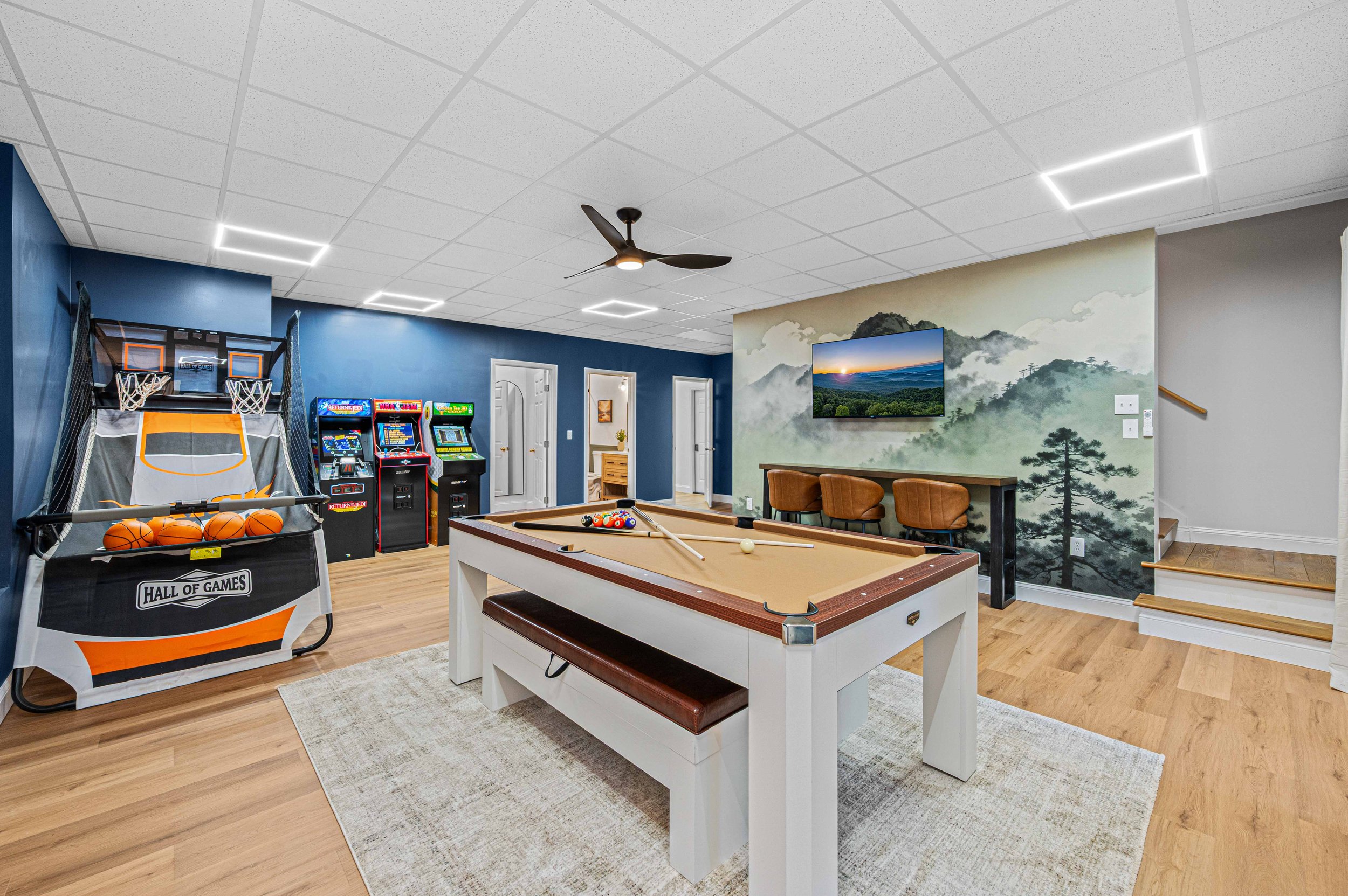 Game room short term rental design