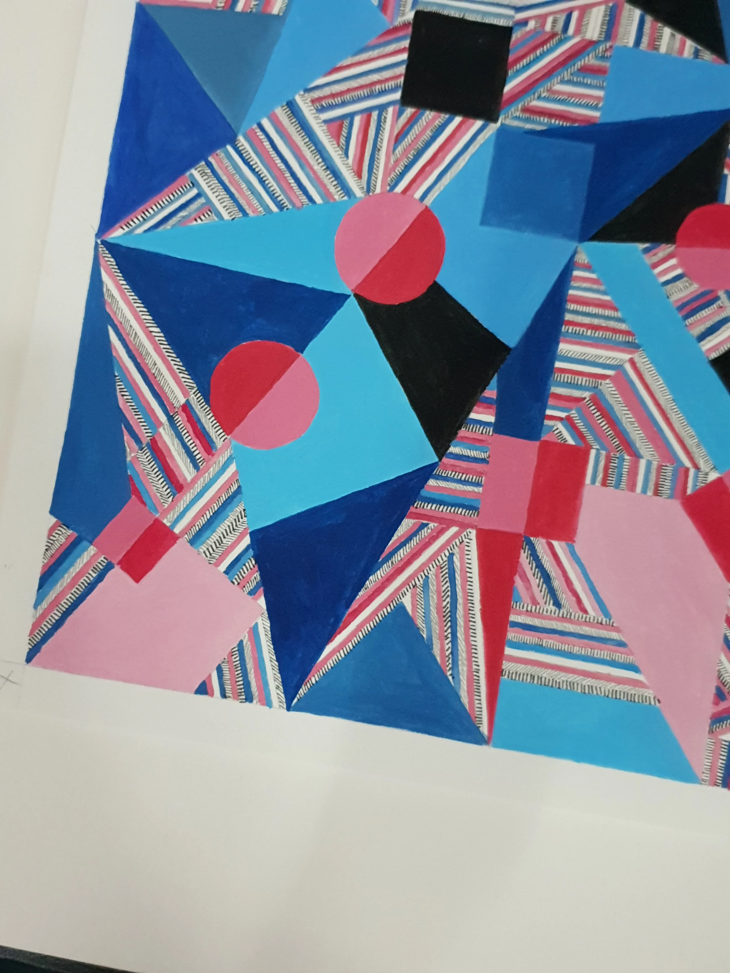 (2020) Gouache and pencil