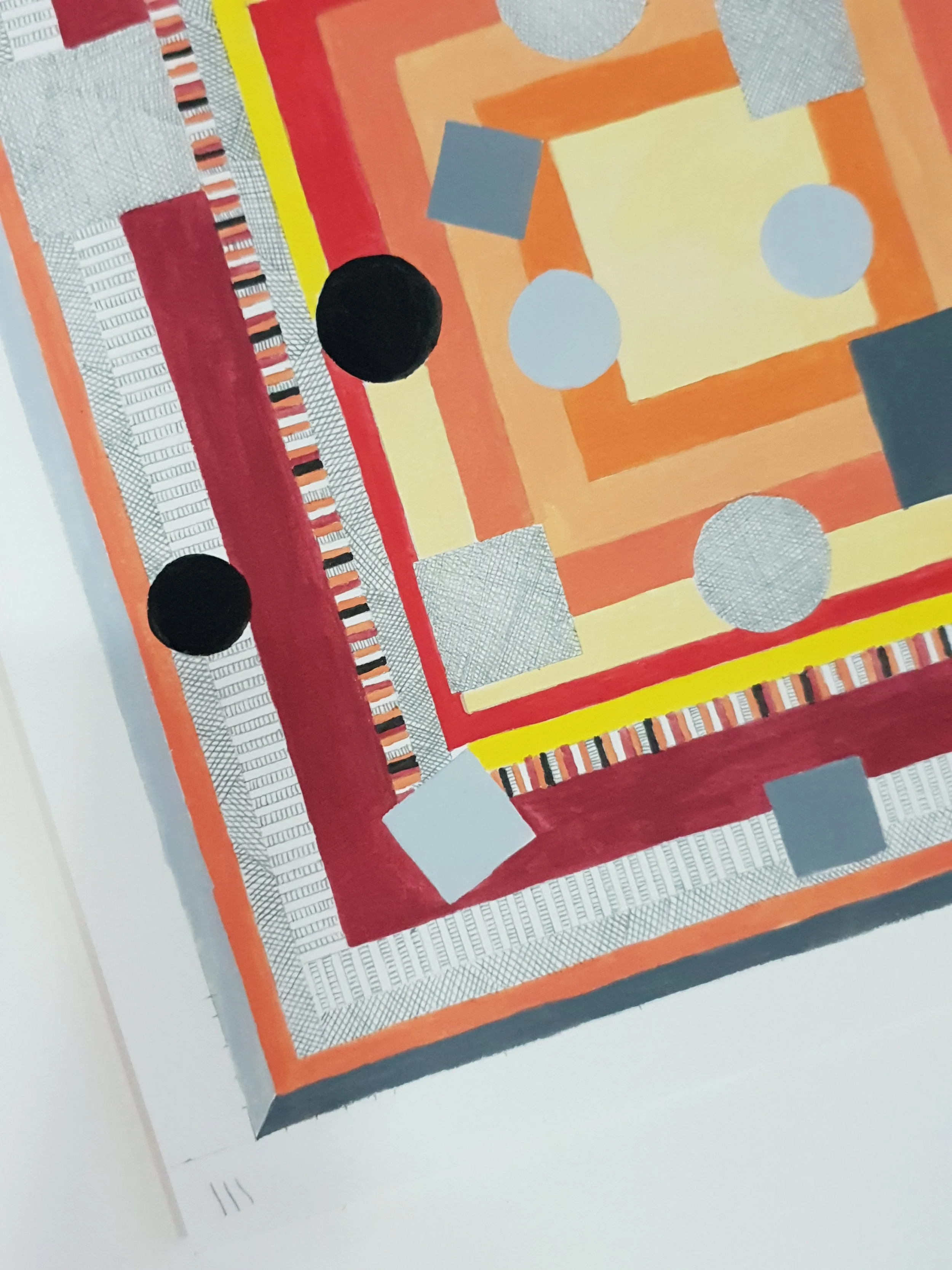 (2020) Gouache and pencil