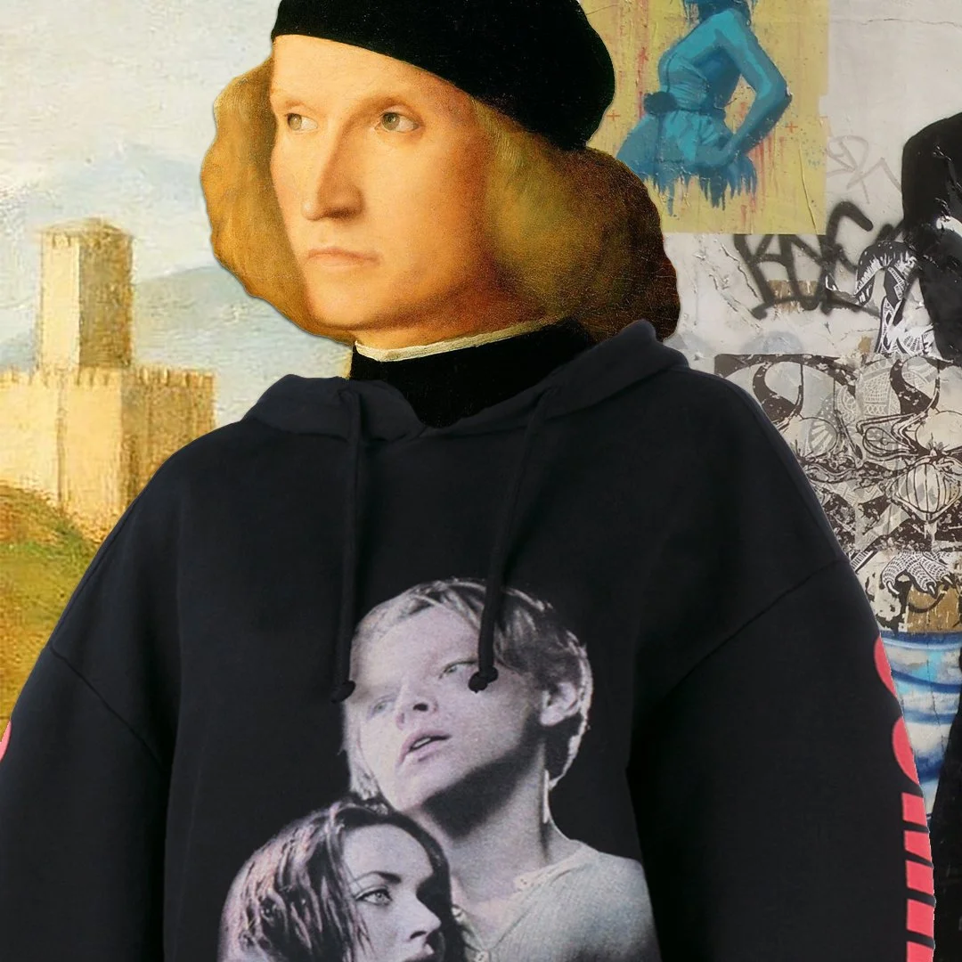 (2016) Multimedia collage; Giovanni Bellini "Portrait of a Young Man"