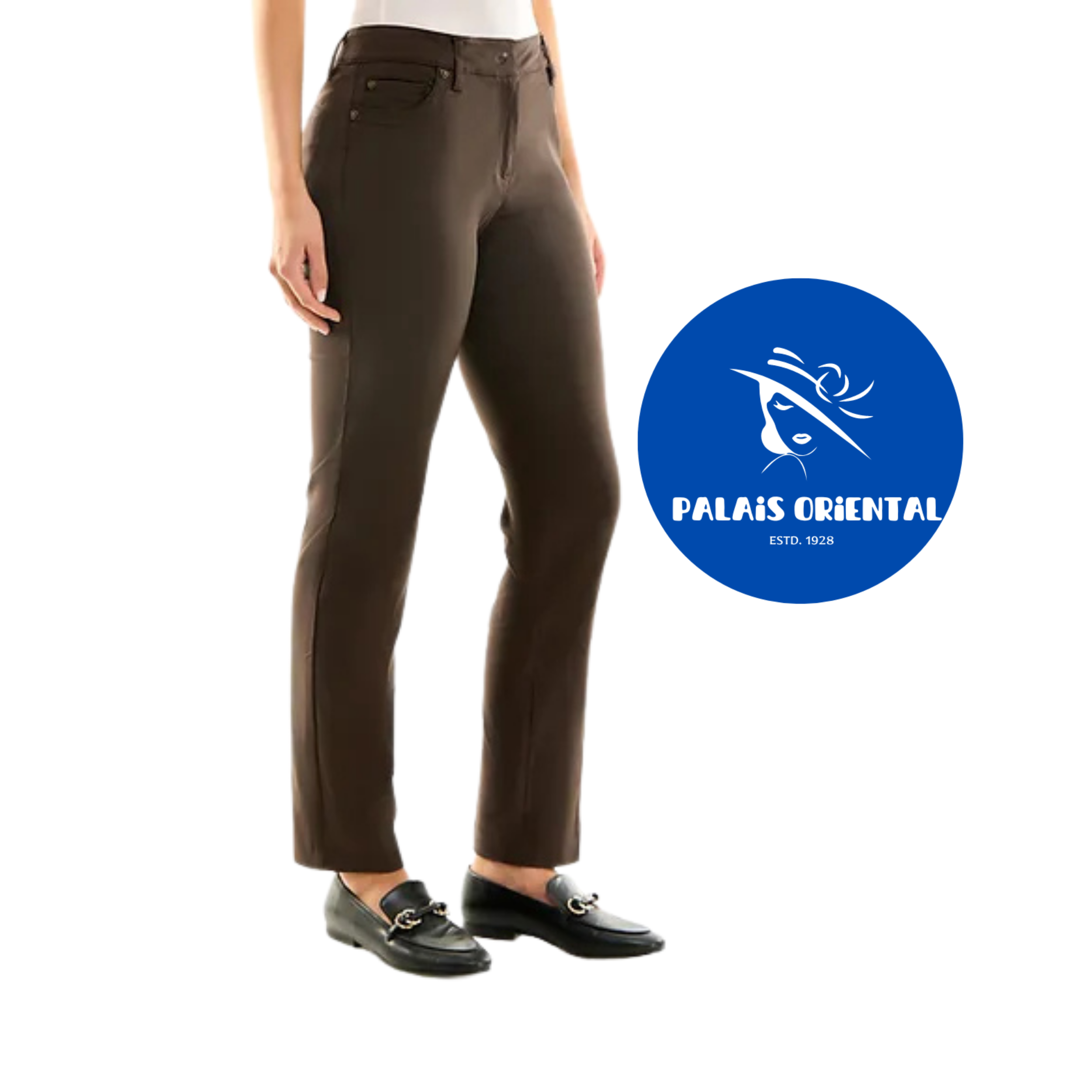 Brown Elegant Pants