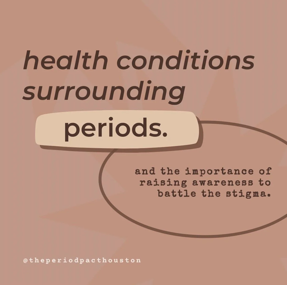 Learn about health conditions surrounding periods and the importance of raising awareness!