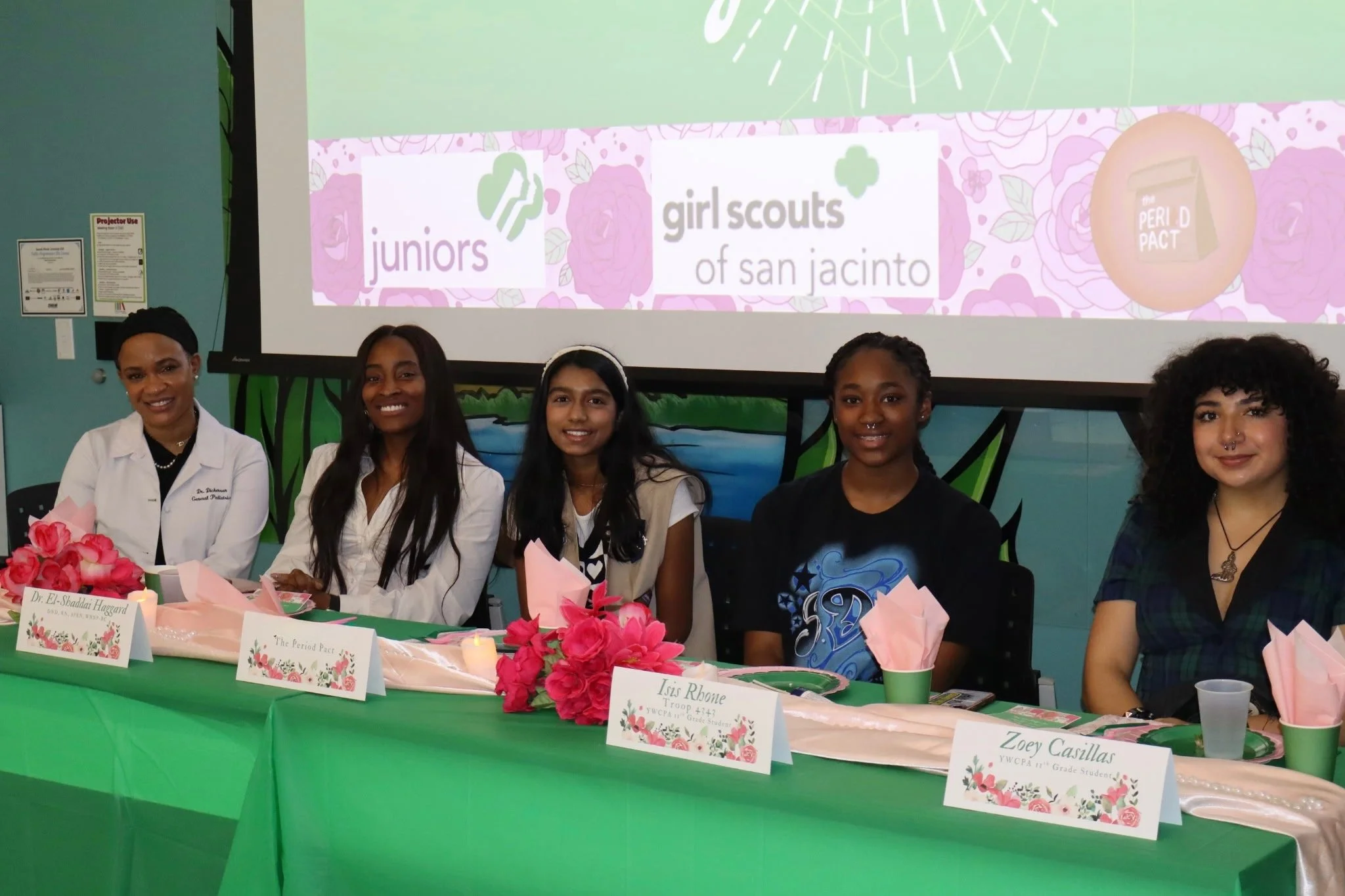 *12/7/25: Confidently Me: Educational workshop to Junior Girl Scouts informing them about their period.