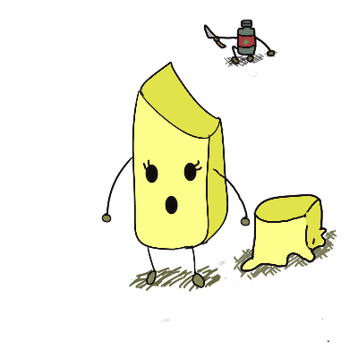 sliced butter and olive oil