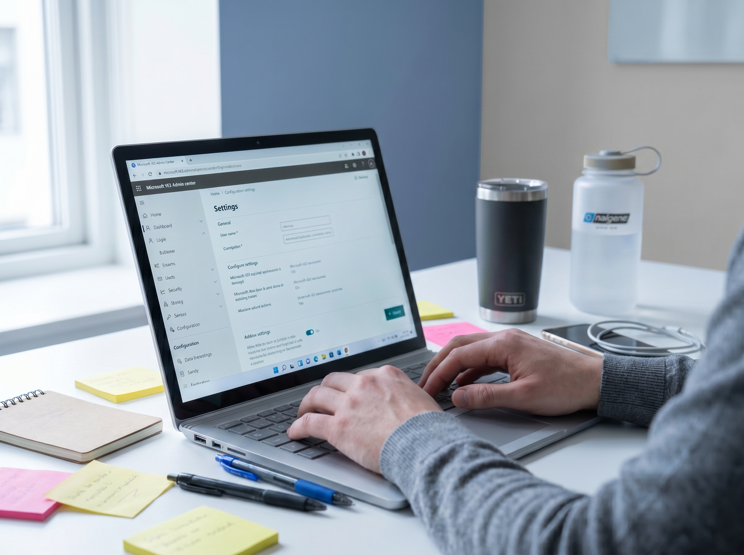 Technologist On Laptop Computer