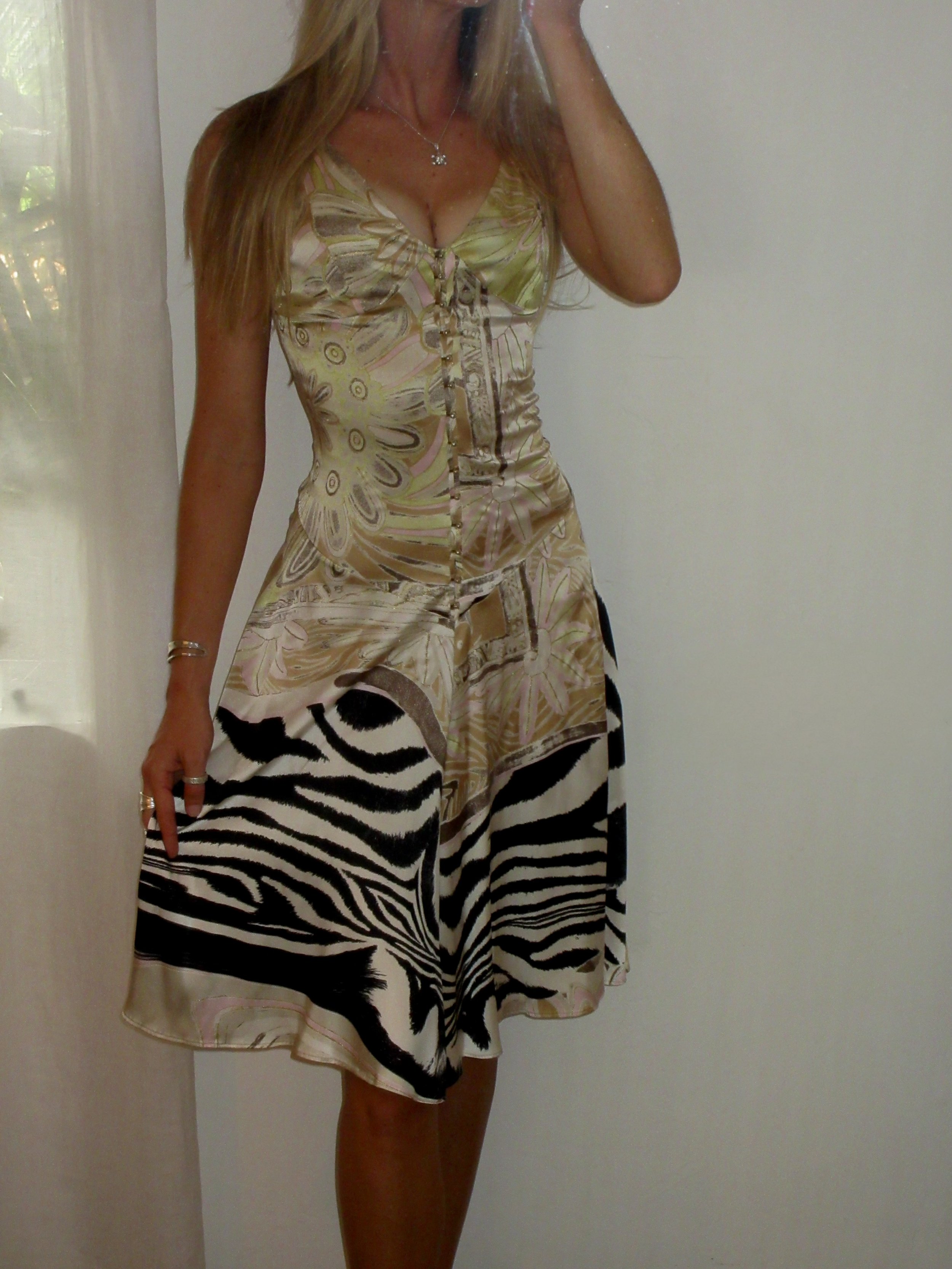 Roberto Cavalli Rare S/S 2003 Midi Dress