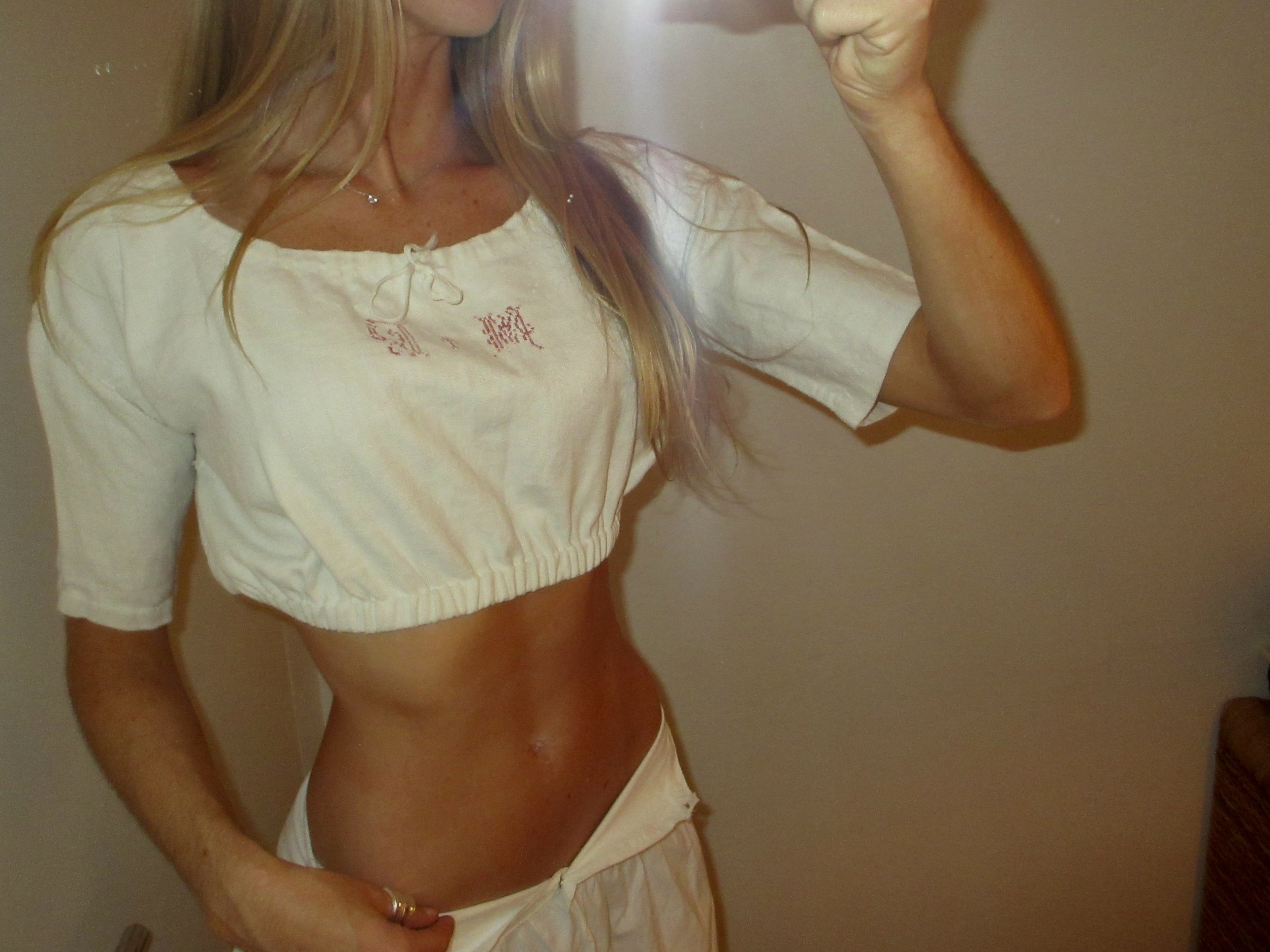 Edwardian Embroidered Crop Top