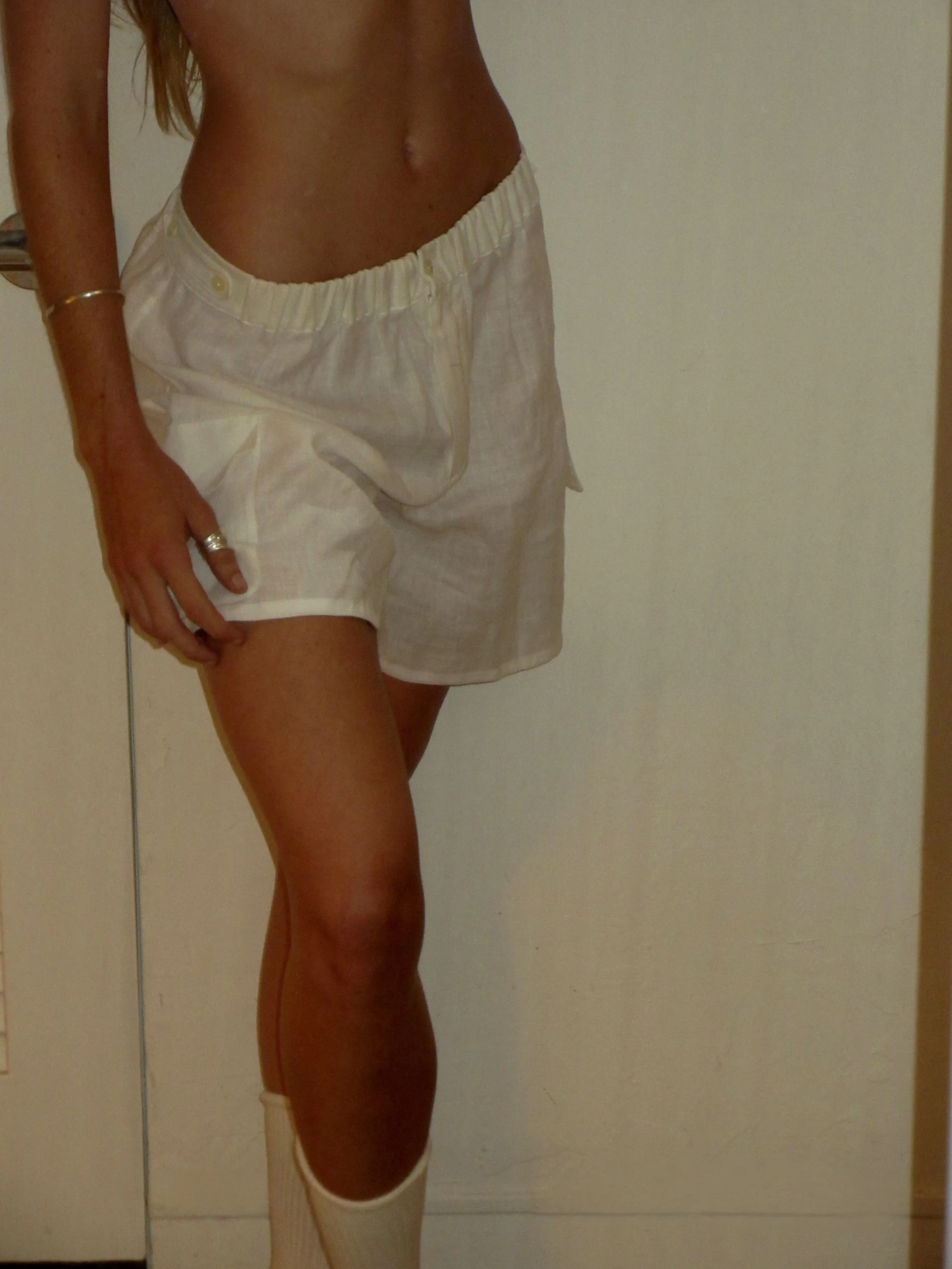 Vintage La Perla Linen Shorts