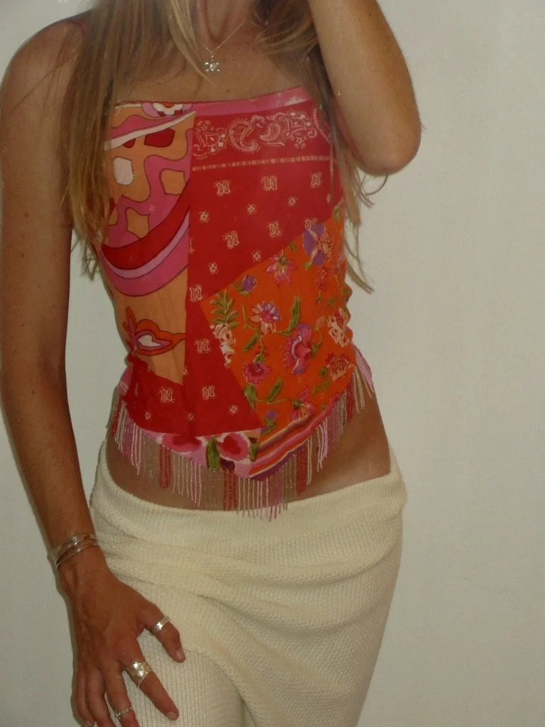 René Derhy Vintage Beaded Top