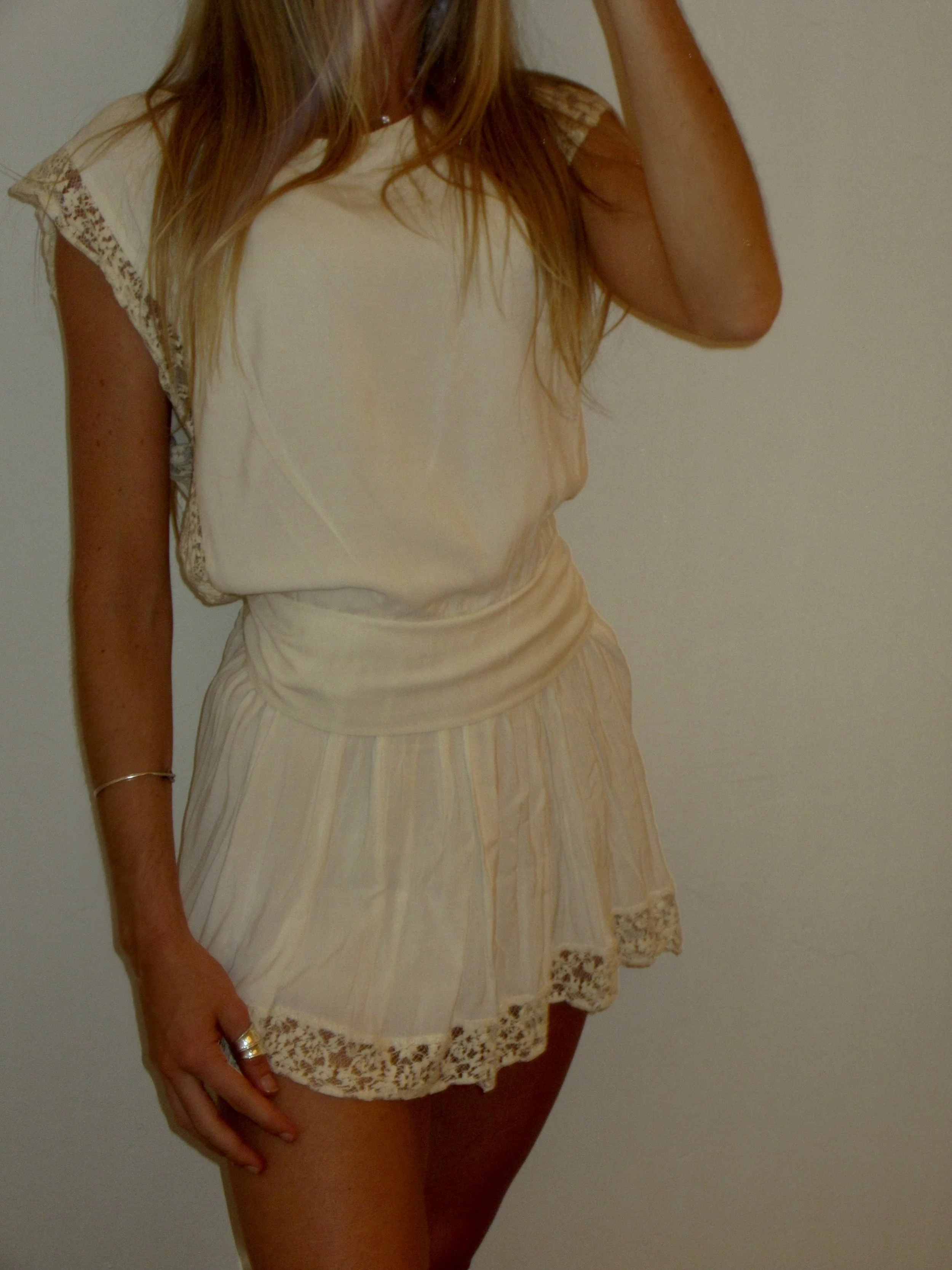 Jonathon Simkahi Lace Mini Dress