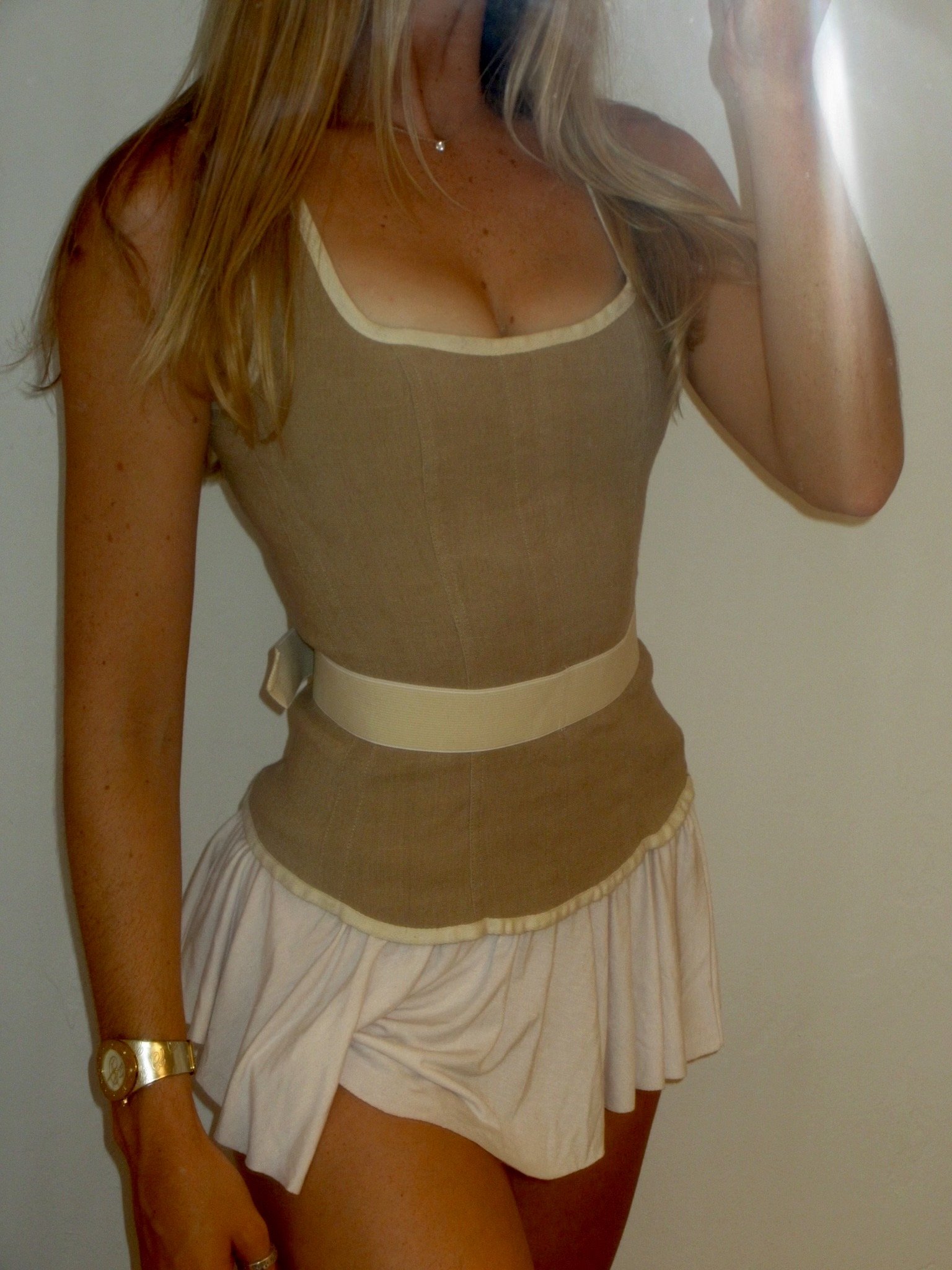 Rare Plein Sud Linen Corset with Belt