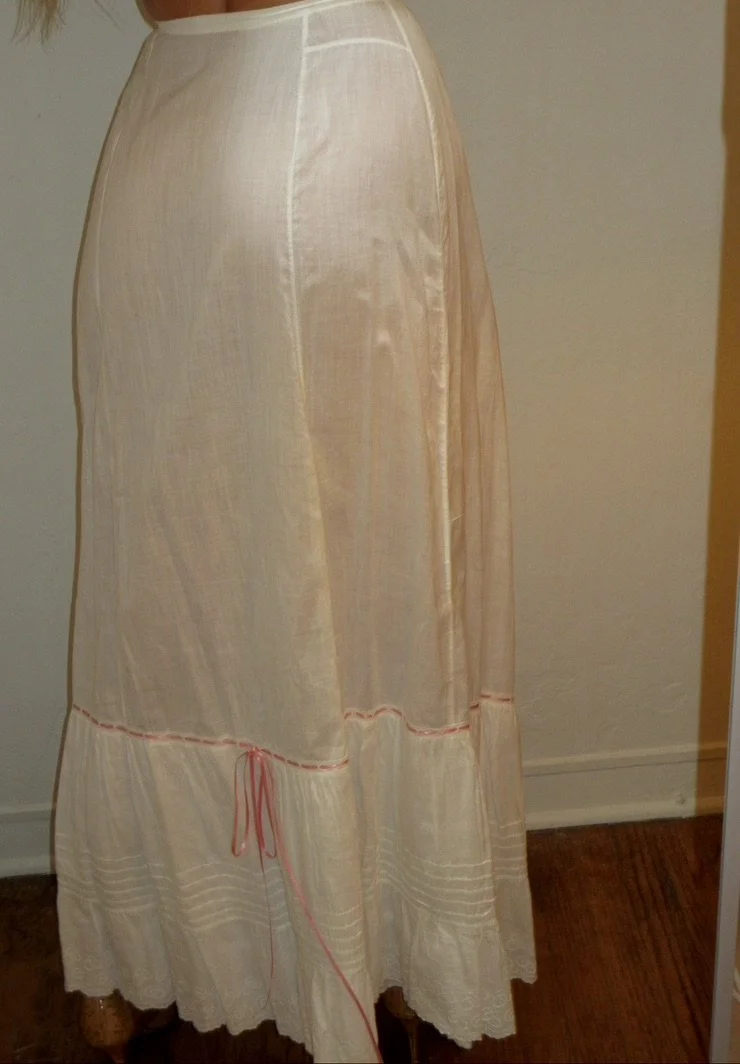 Edwardian Embroidered Bow Skirt