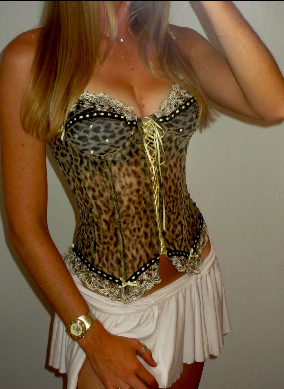 Cavalli Vintage Leopard Corset