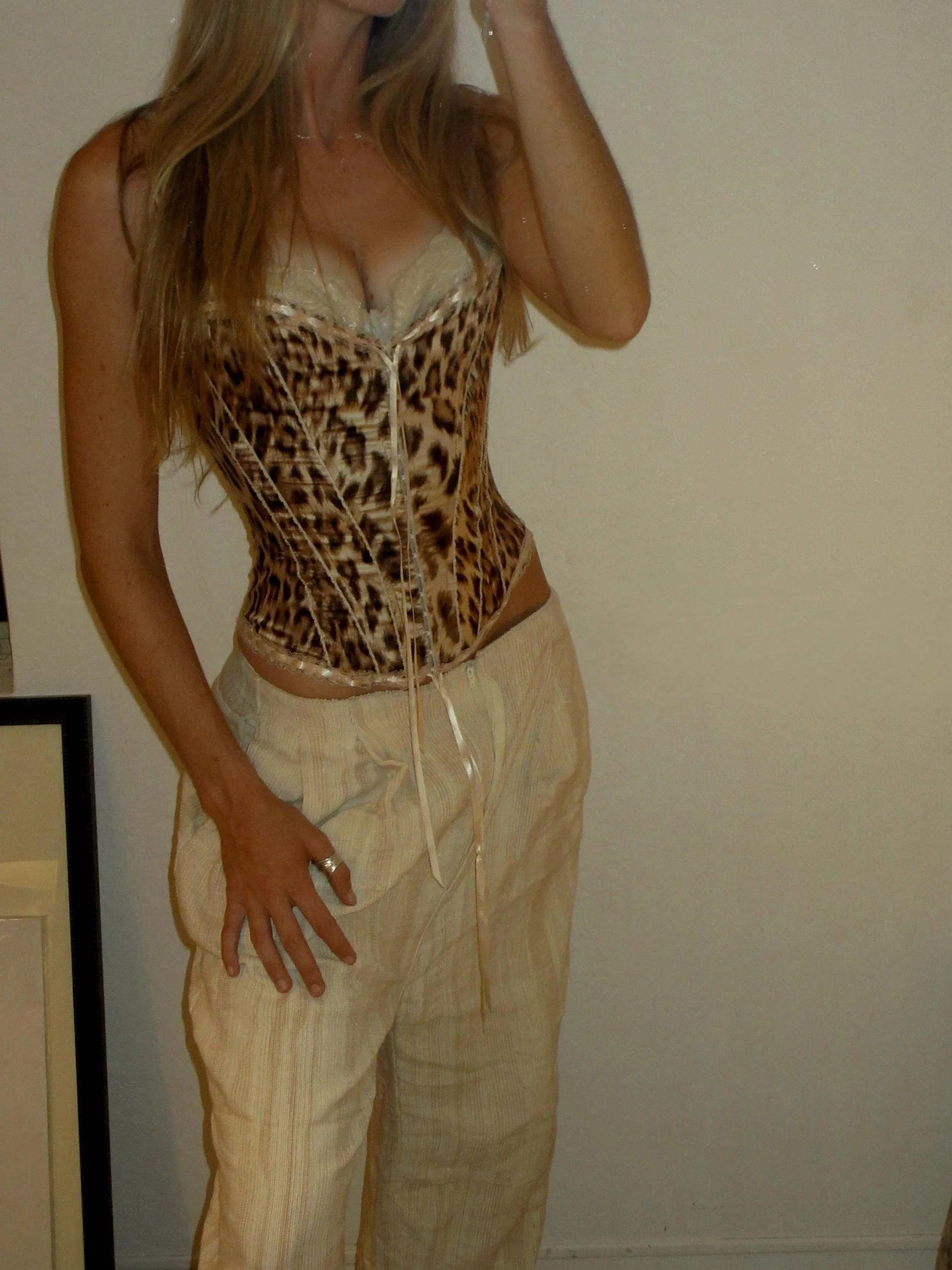 Rare Cinema Haute Couture Leopard Corset