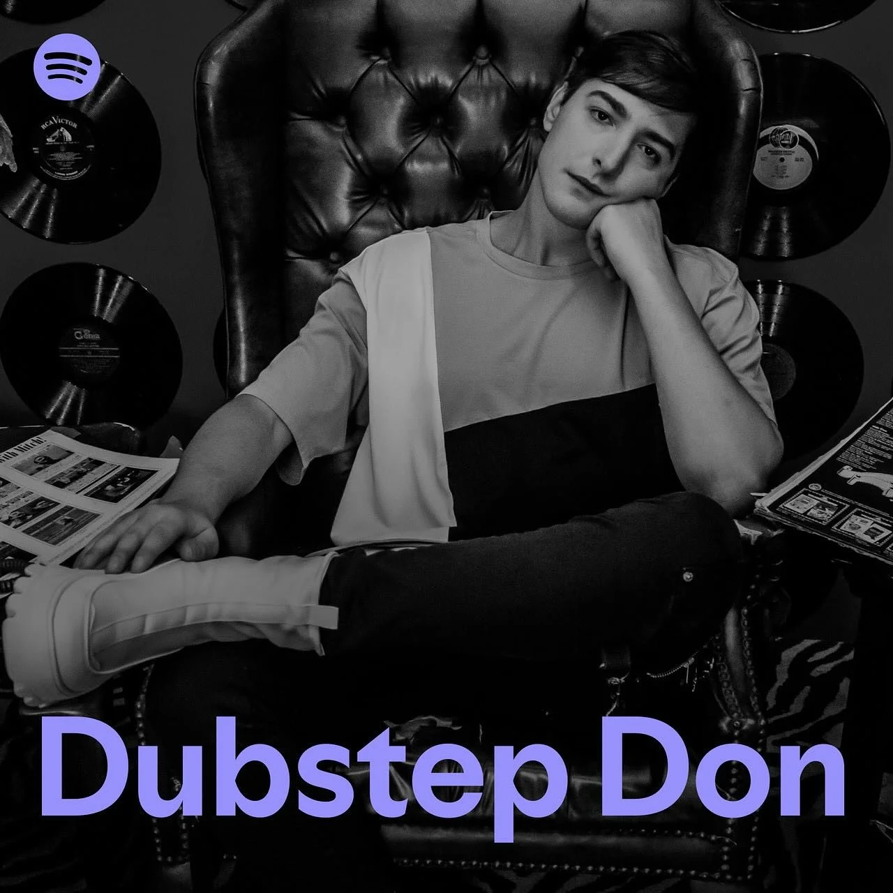 @quacksonmusic on the cover of Dubstep Don on Spotify for his release of his &ldquo;Omen&rdquo; EP 🤝