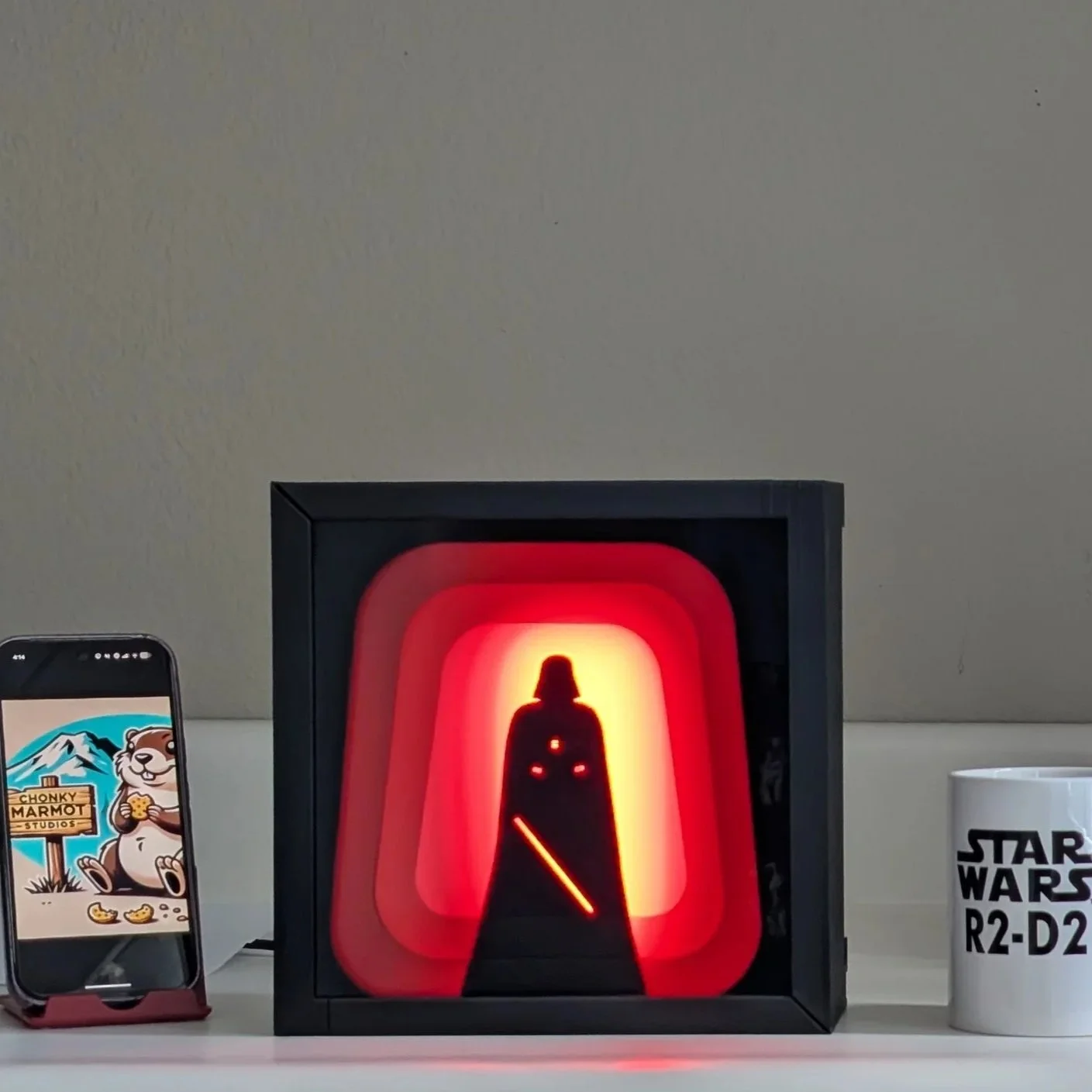 Darth Vader Lighted Shadow Box